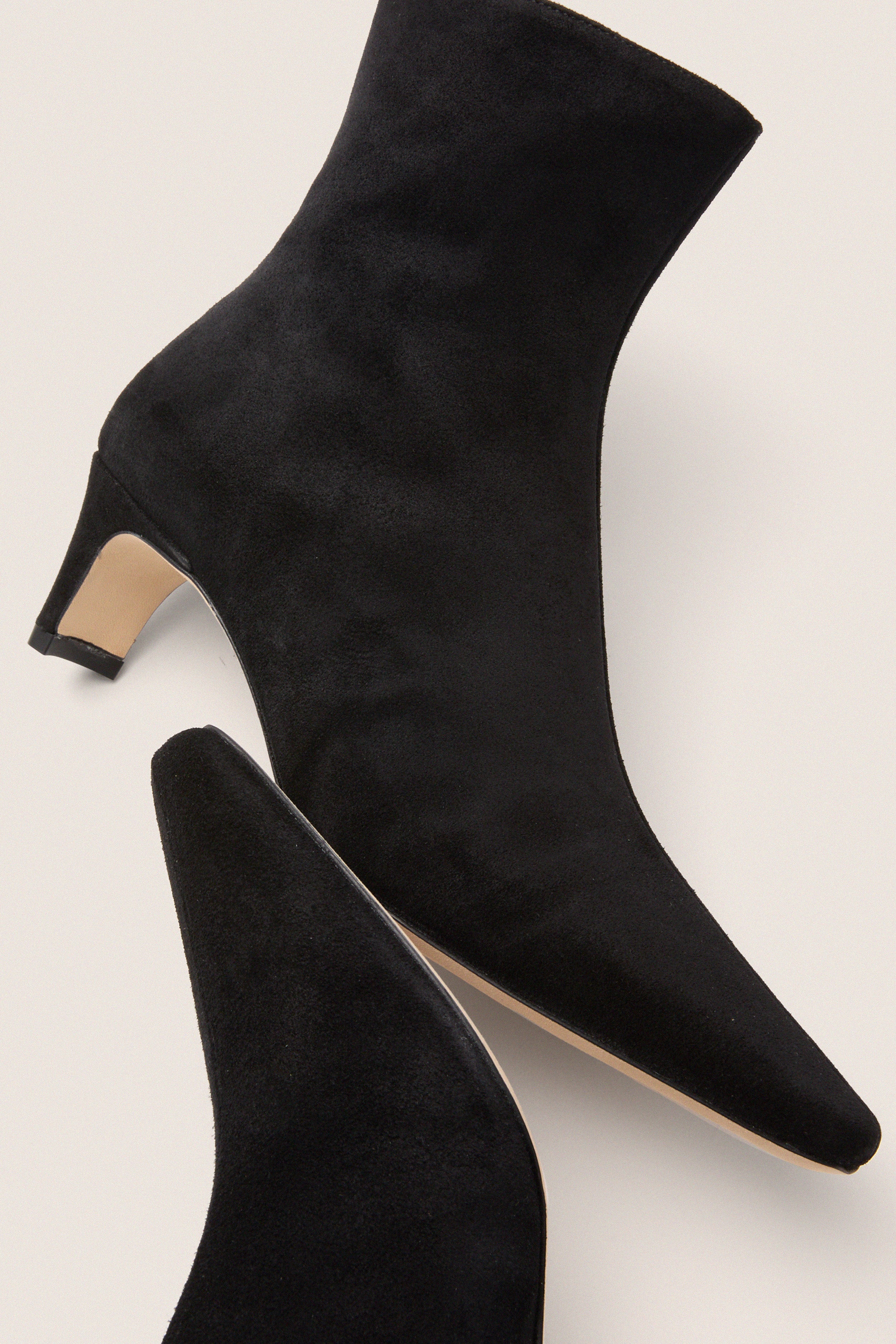 Black Suede Wally Ankle Boot - Image 5