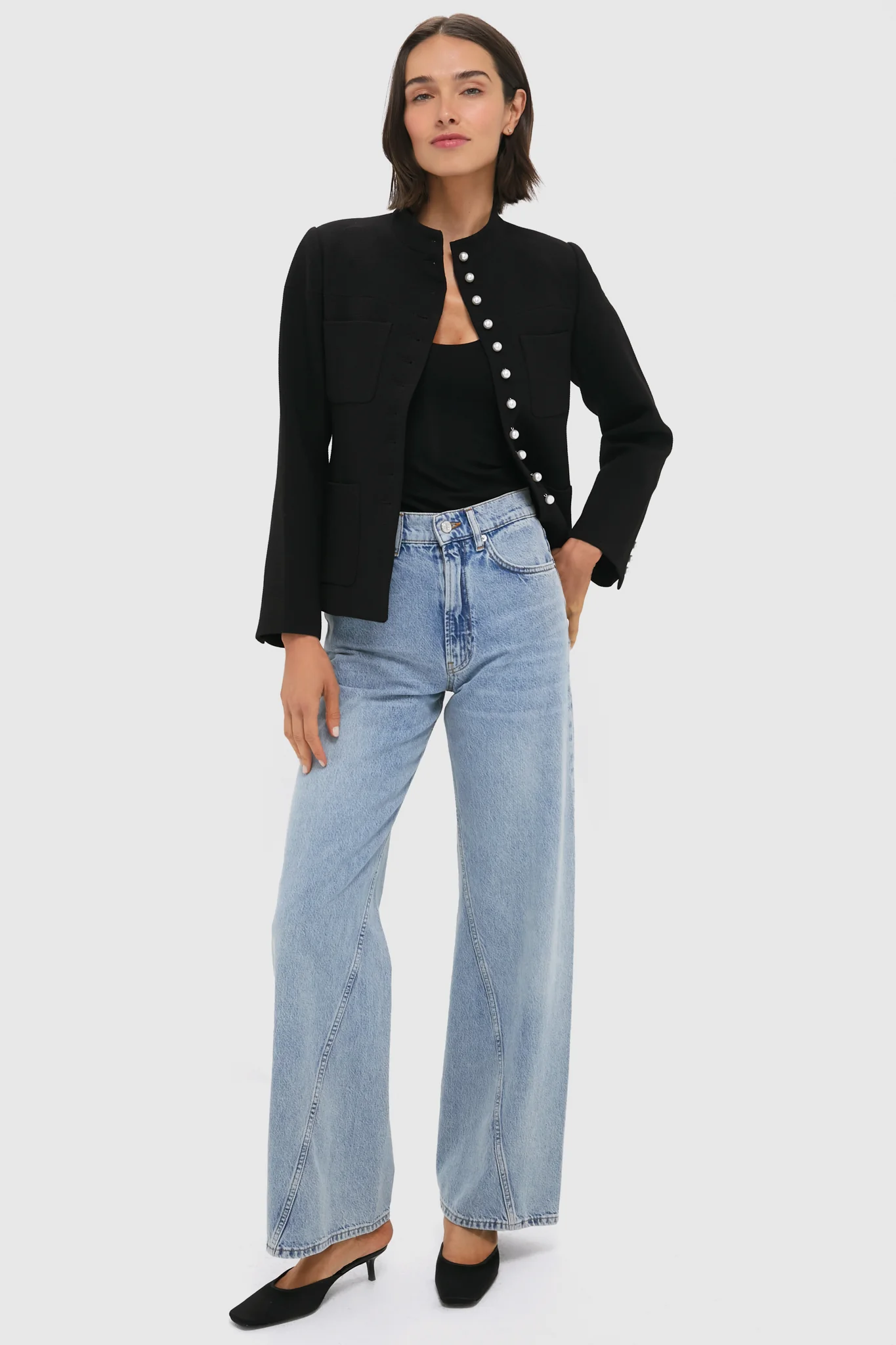 Black Suzette Sportswear Jacket - Image 6