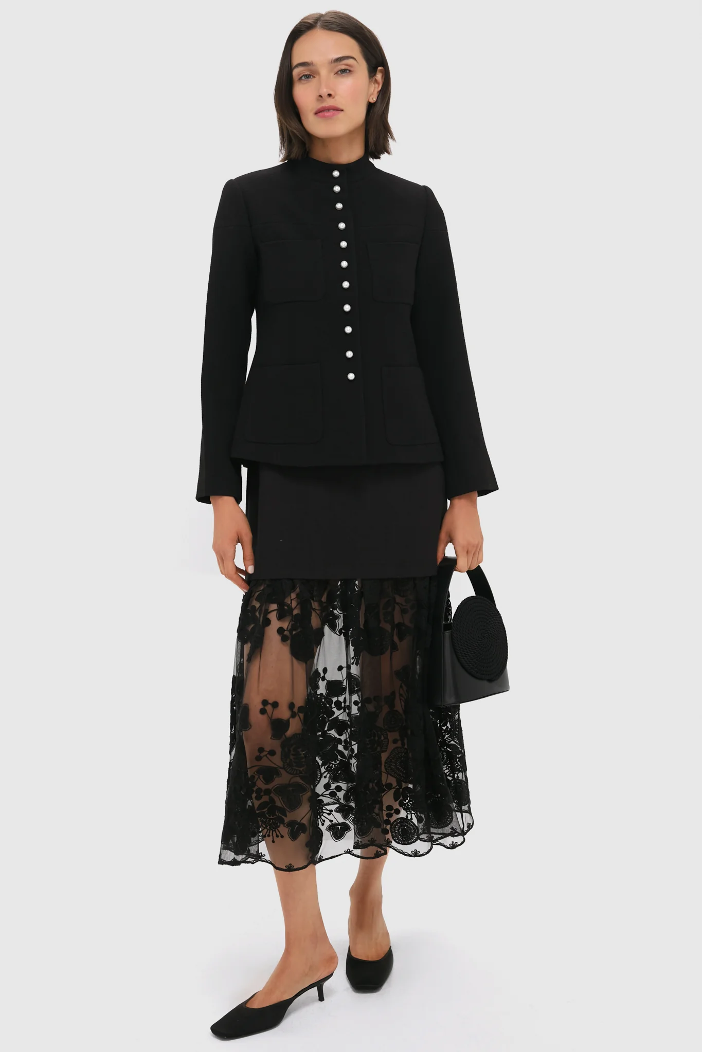 Black Suzette Sportswear Jacket - Image 7