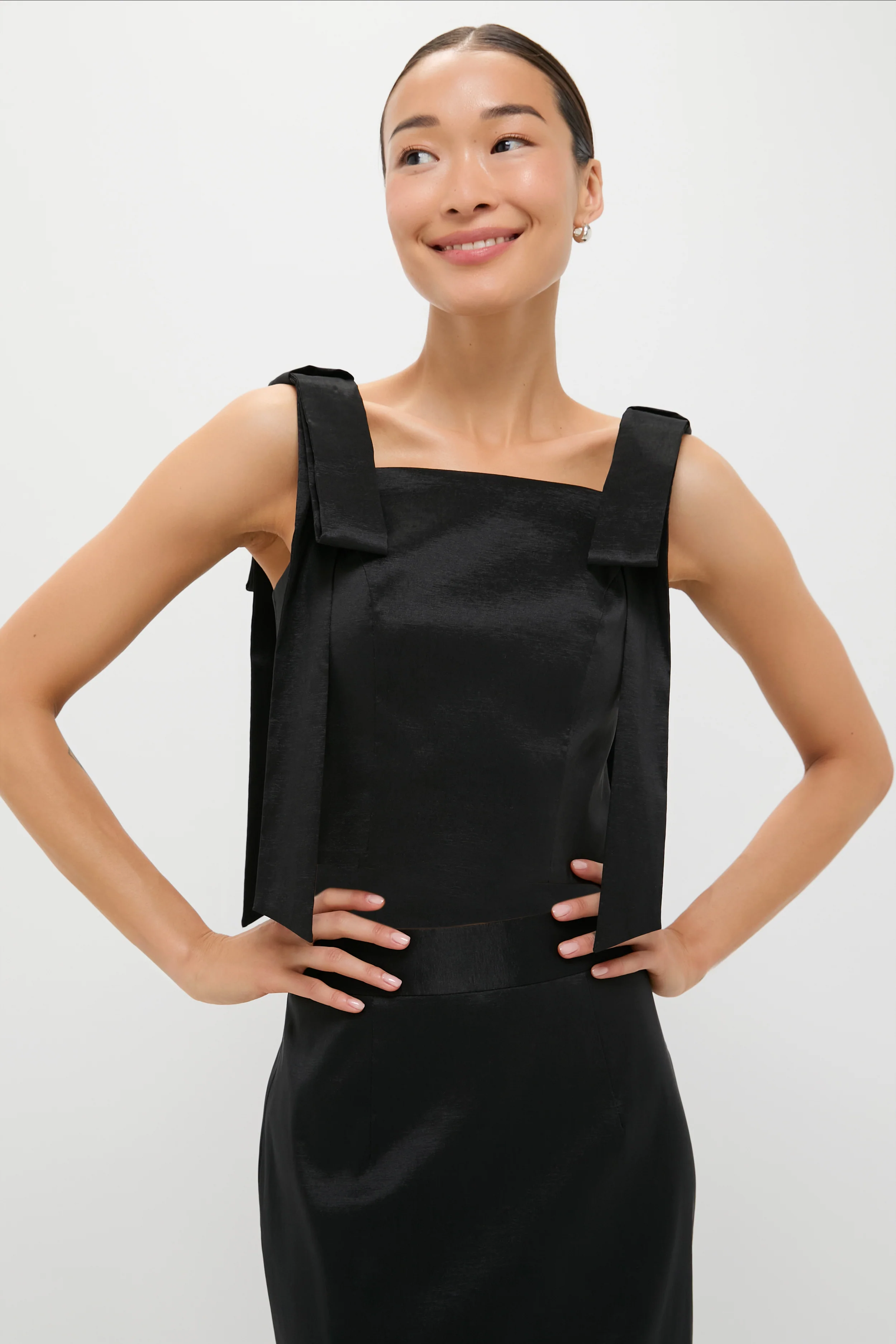 Black Taffeta Greer Top - Image 2