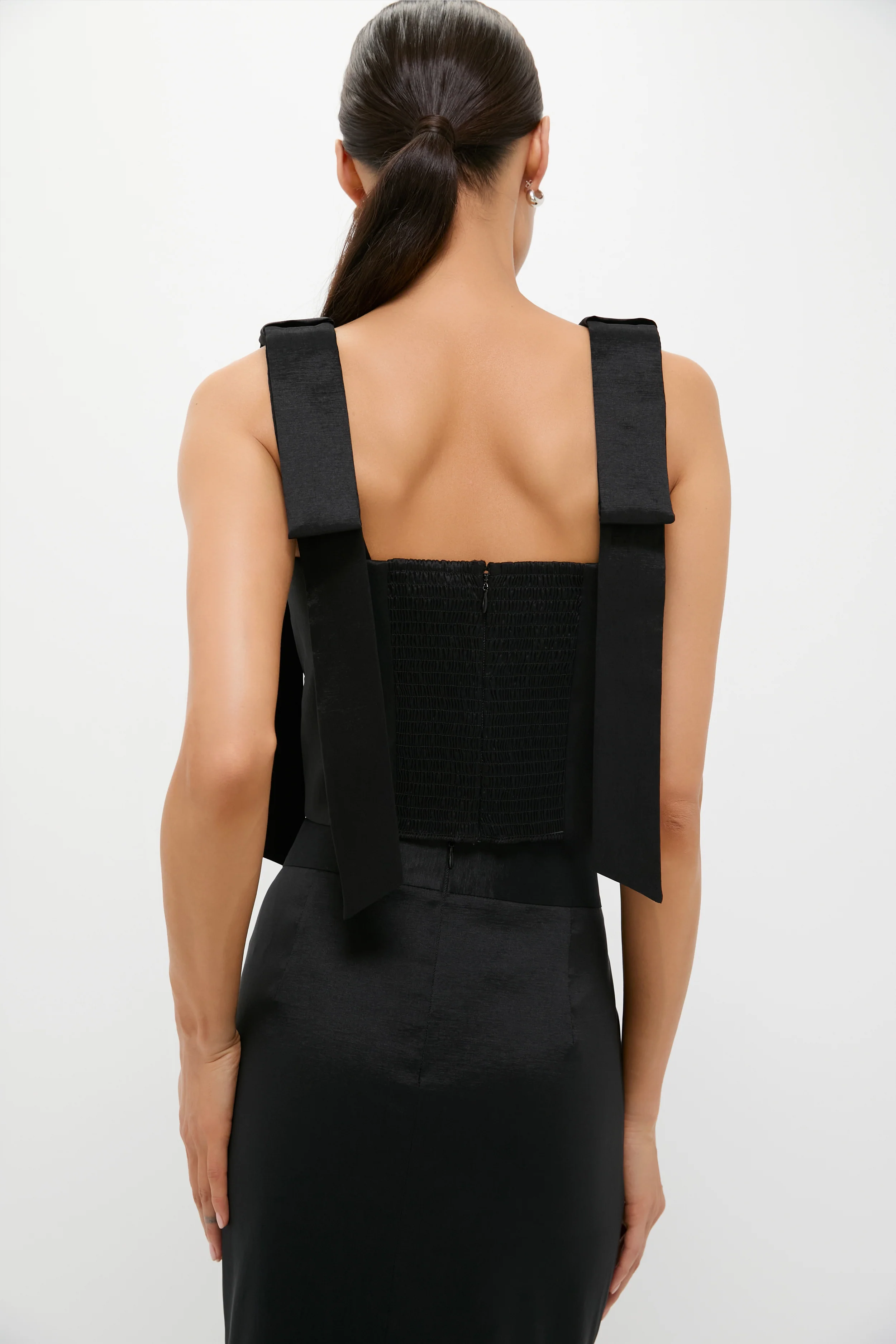 Black Taffeta Greer Top - Image 4