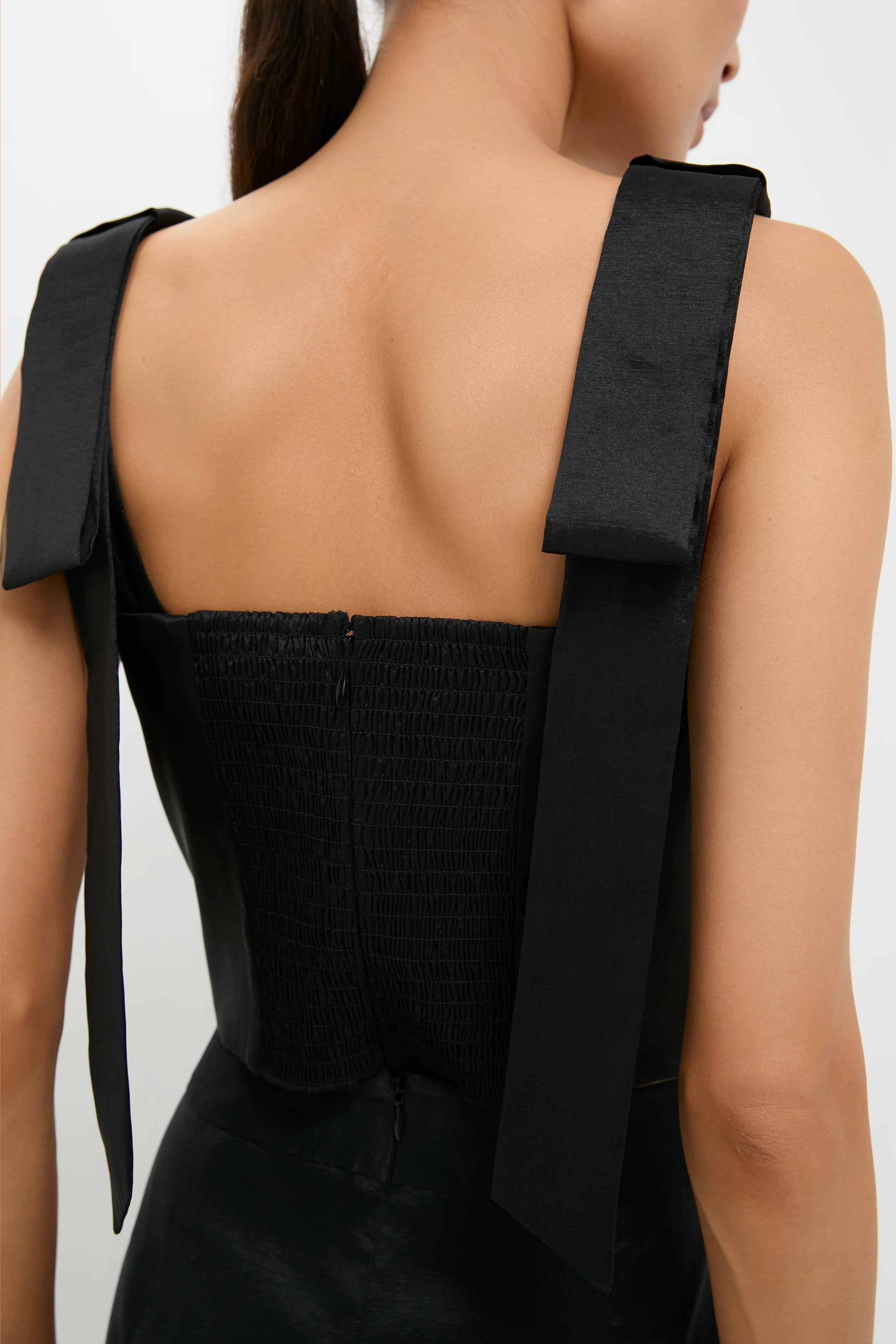 Black Taffeta Greer Top - Image 5