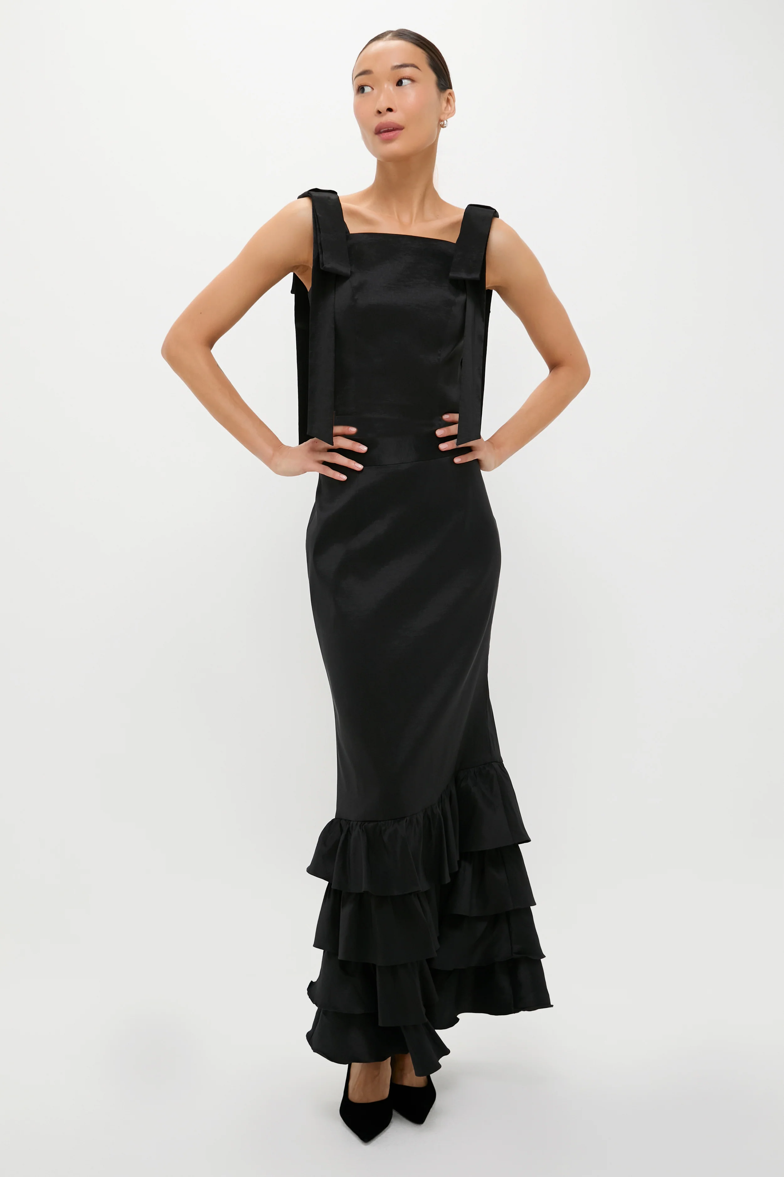 Black Taffeta Greer Top - Image 6