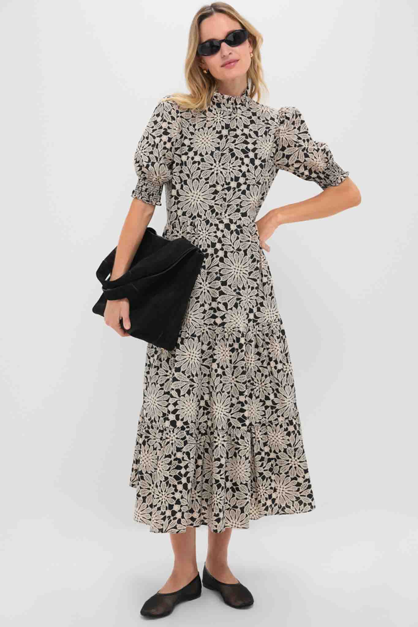 Black & Tan Printed Floral Bennett Maxi Dress - Image 2