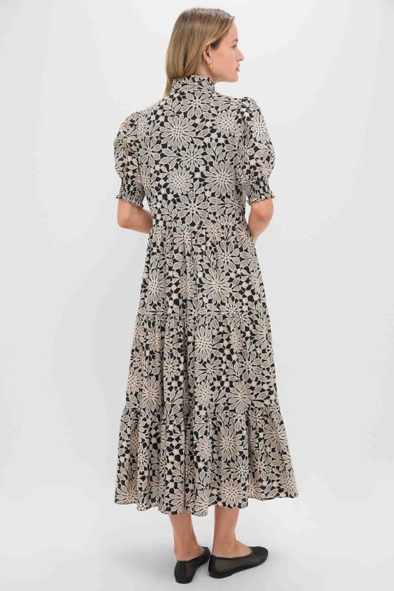 Black & Tan Printed Floral Bennett Maxi Dress - Image 4