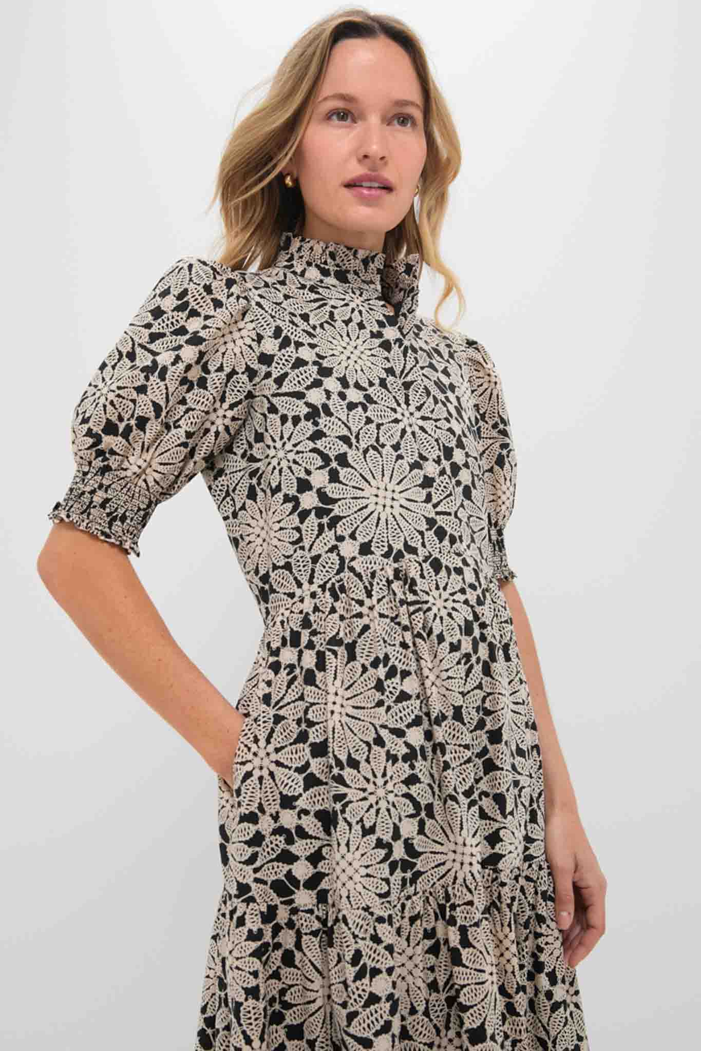 Black & Tan Printed Floral Bennett Maxi Dress - Image 5
