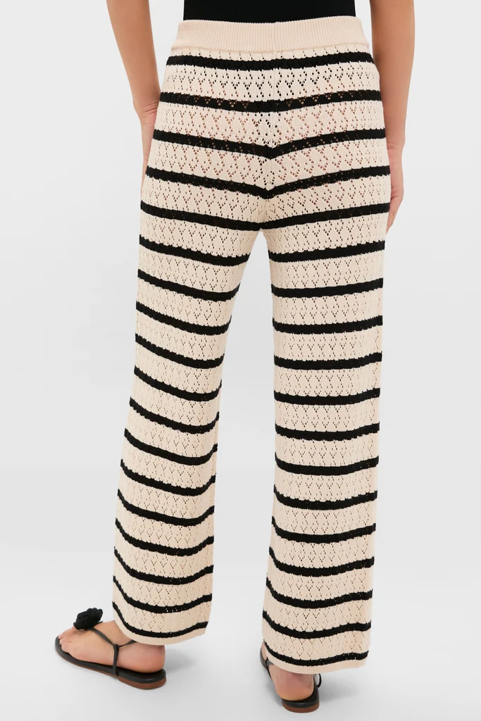 Black & Tan Stripe Portimao Pants - Image 4
