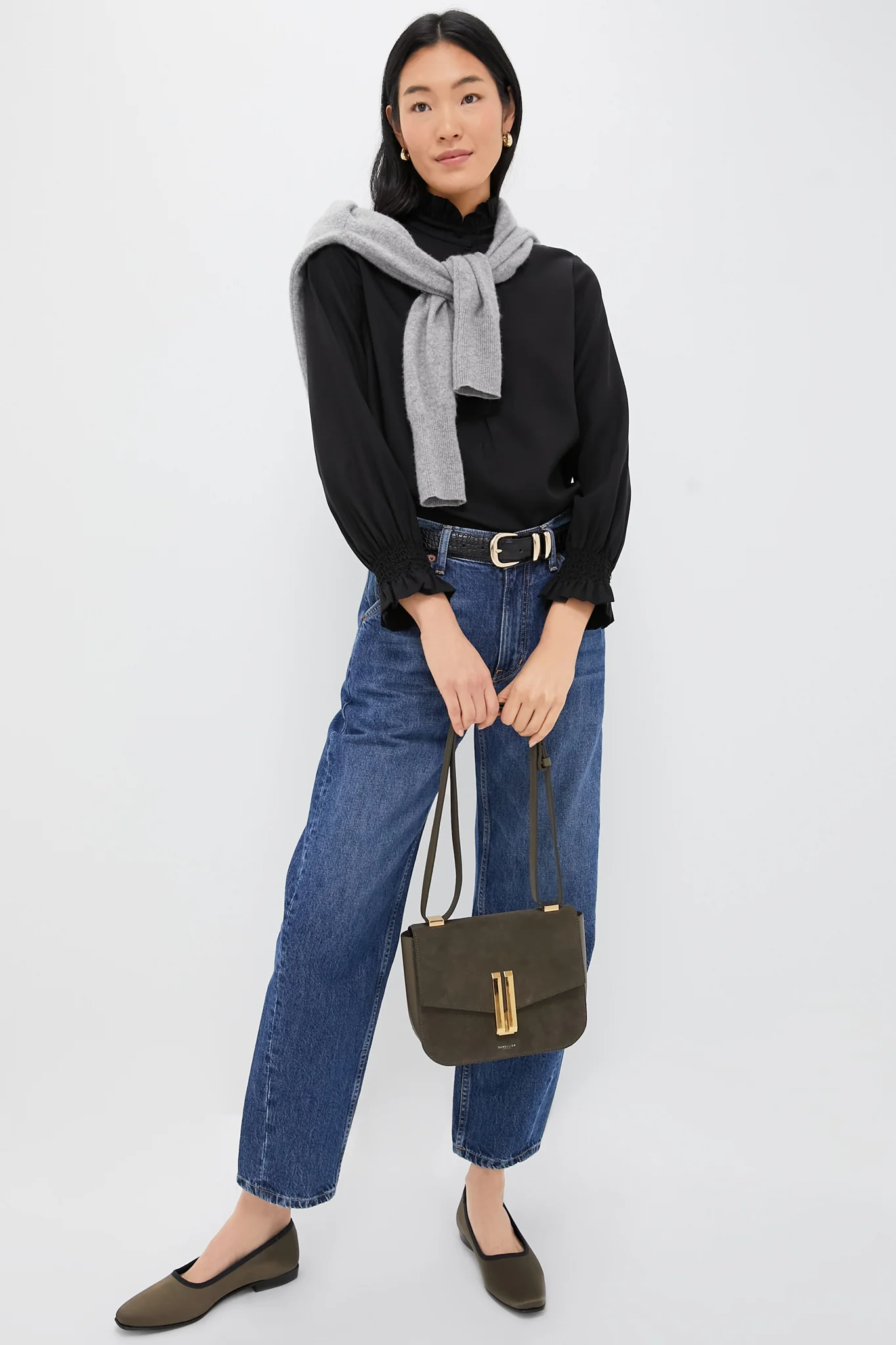 Black Teagan Popover Shirt - Image 2
