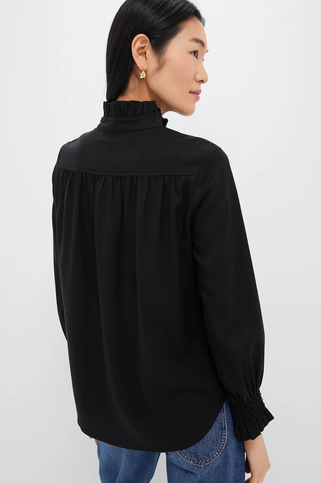 Black Teagan Popover Shirt - Image 4