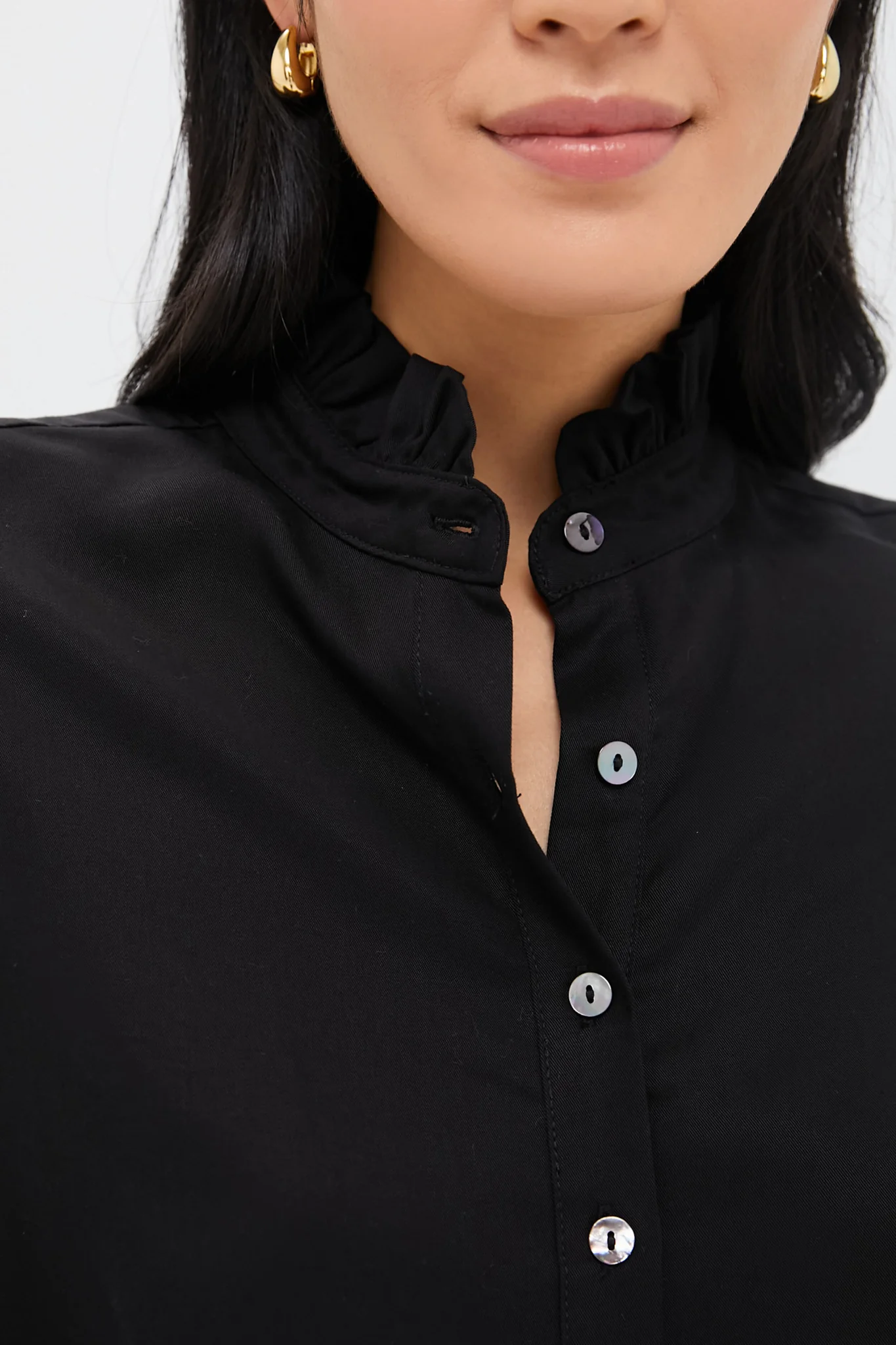 Black Teagan Popover Shirt - Image 5