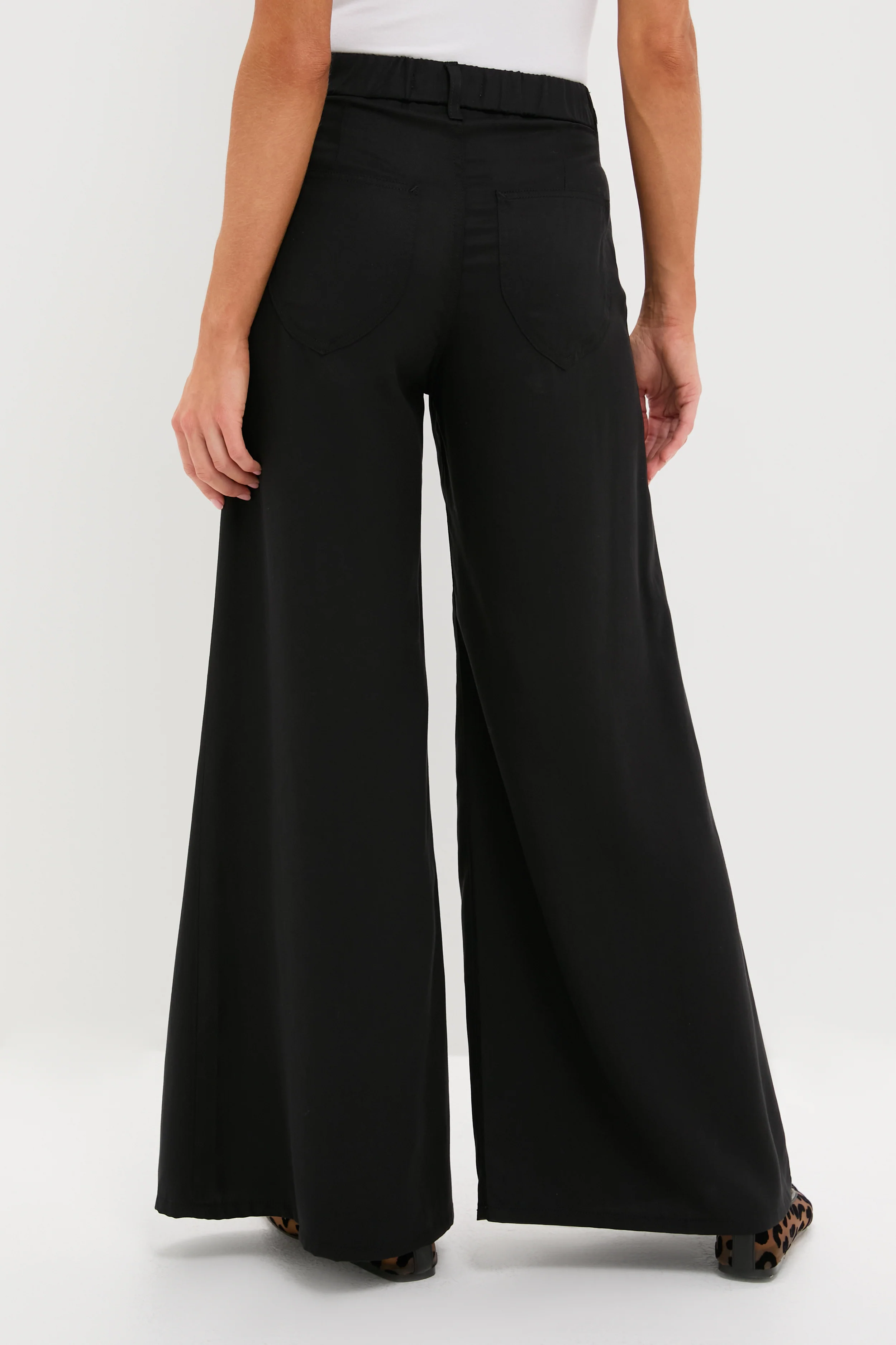 Black Tencel Tulip Trouser - Image 4