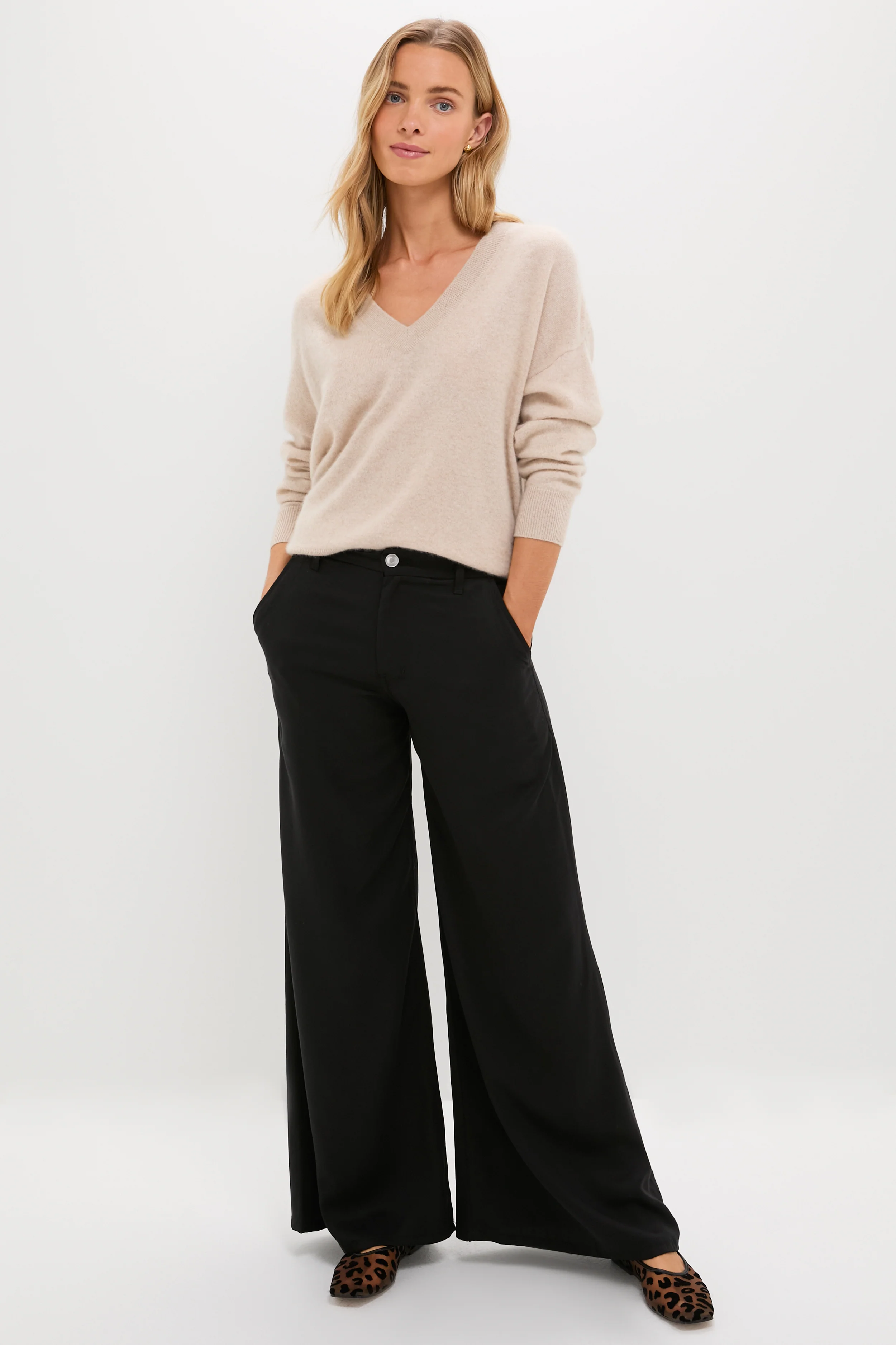 Black Tencel Tulip Trouser - Image 6
