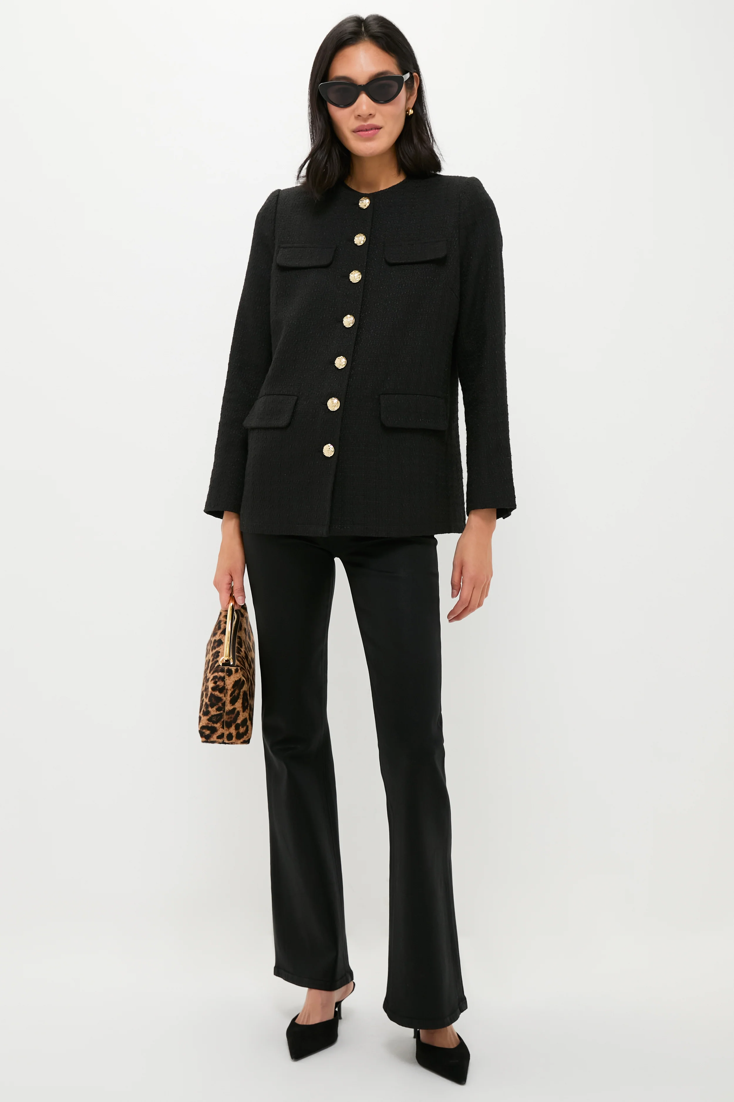 Black Tweed Jennings Jacket - Image 2