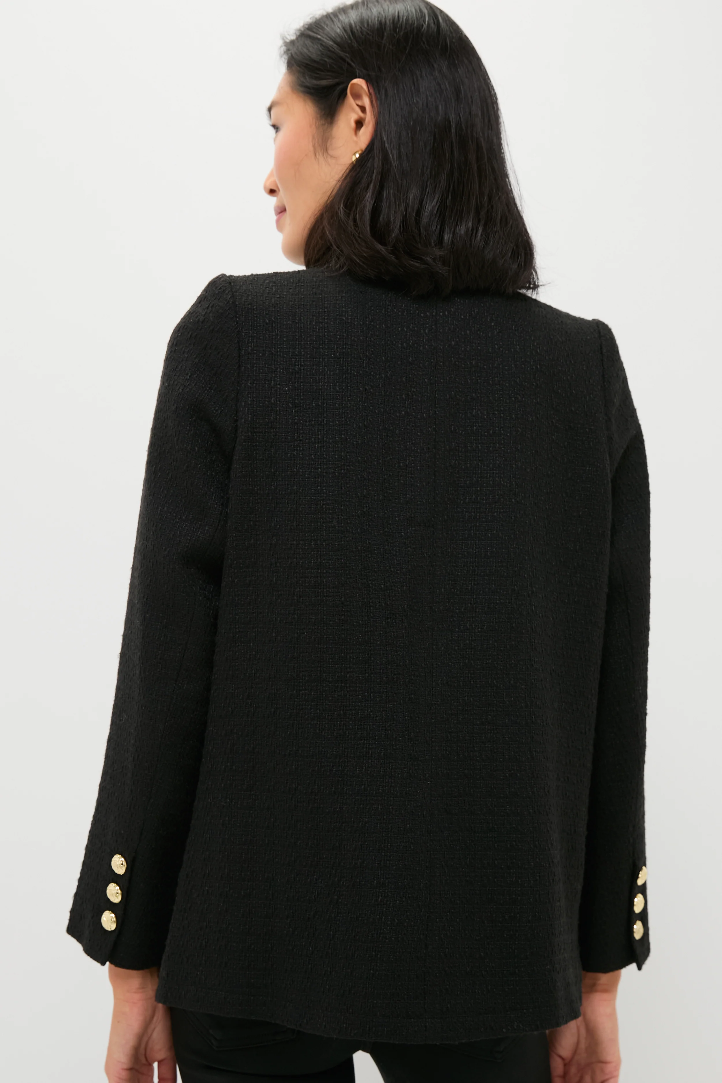 Black Tweed Jennings Jacket - Image 4