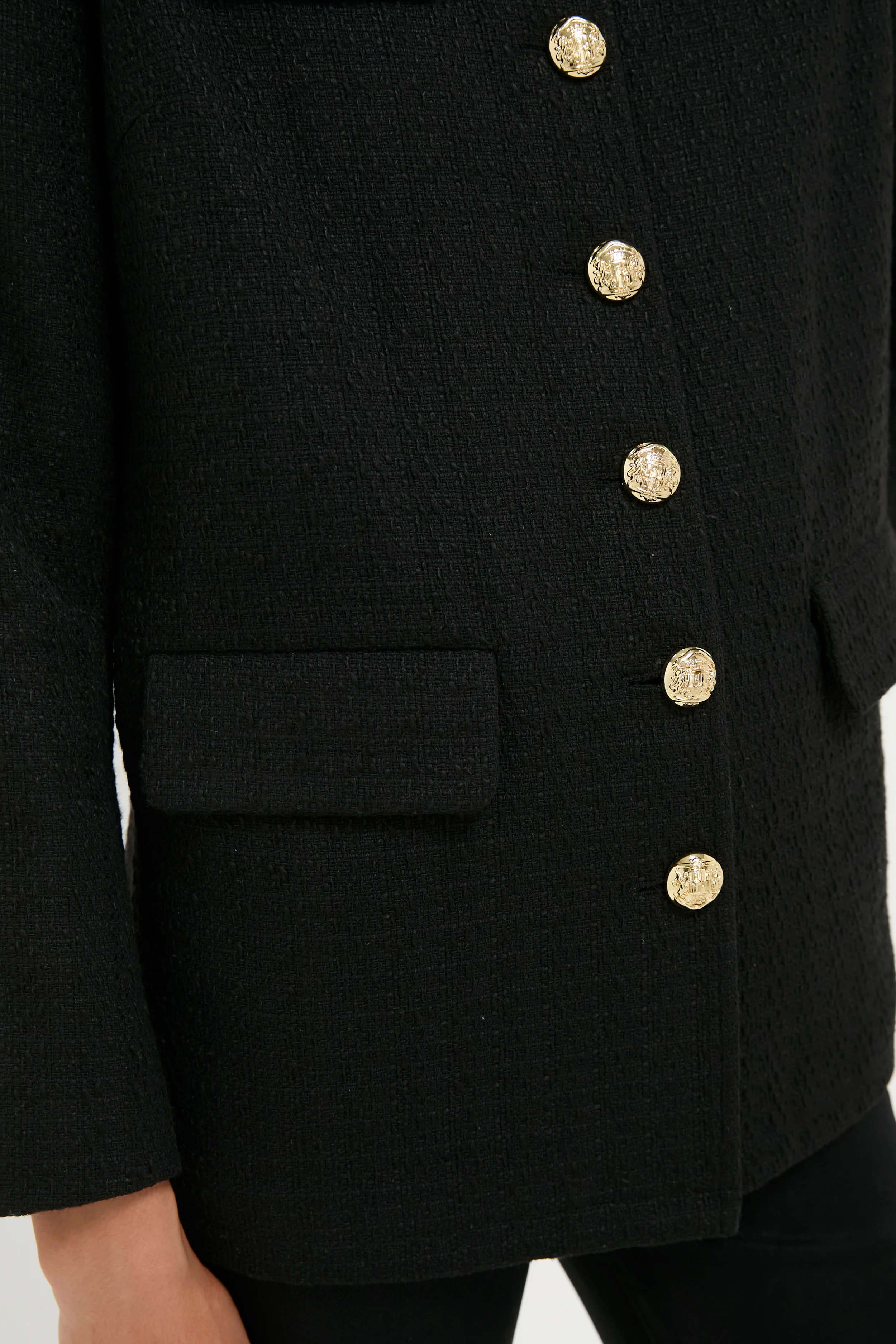 Black Tweed Jennings Jacket - Image 5
