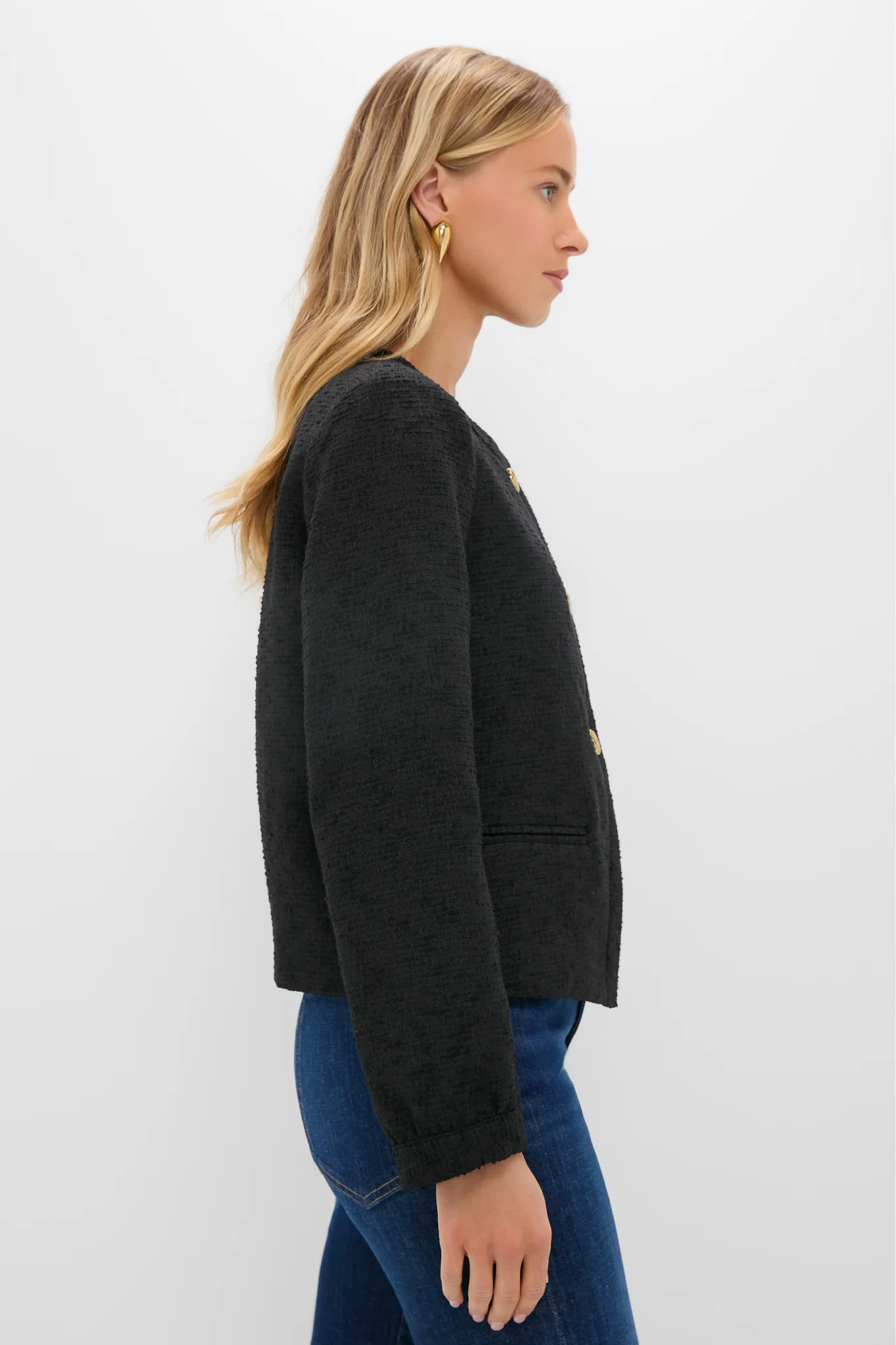 Black Tweed Sommers Jacket - Image 3
