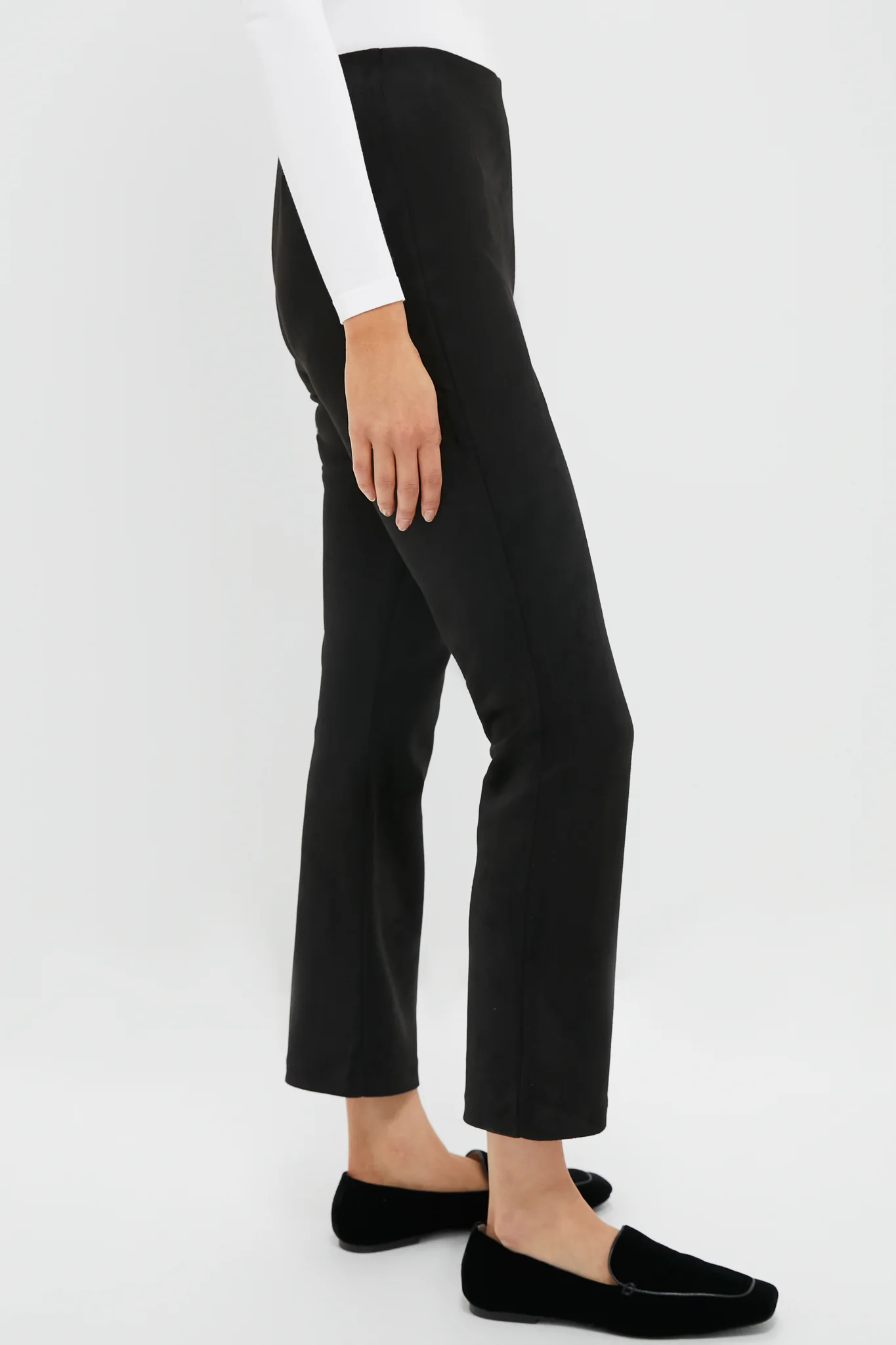 Black Vegan Suede Ashford Pants - Image 3