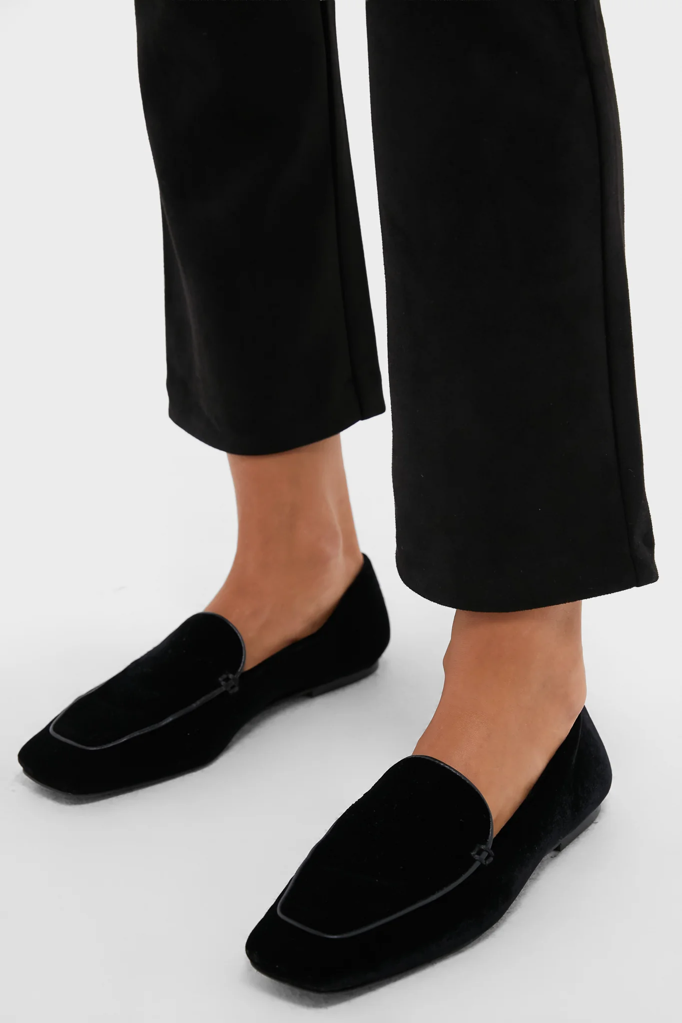 Black Velvet Kam Loafers - Image 2