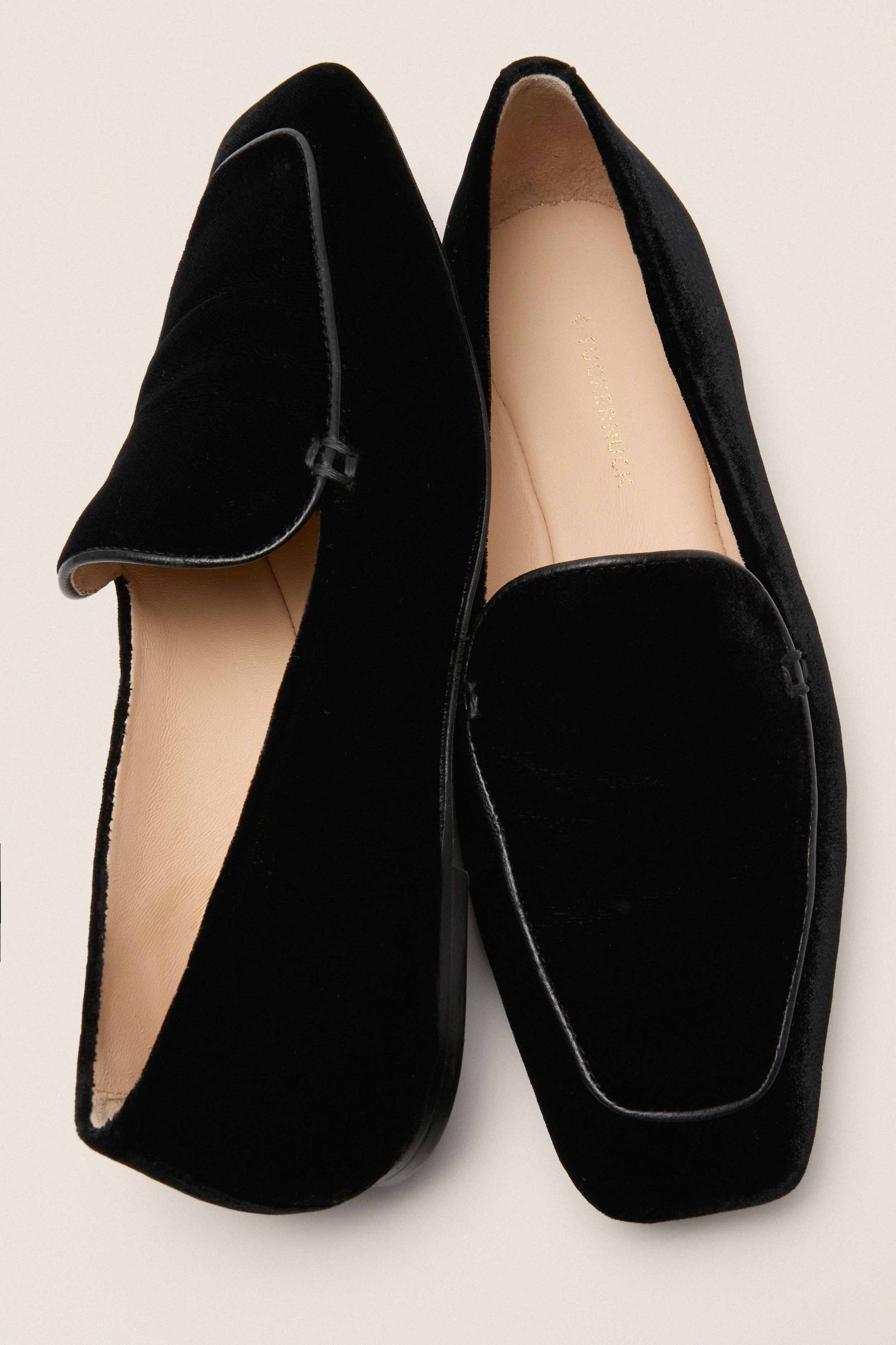 Black Velvet Kam Loafers - Image 5