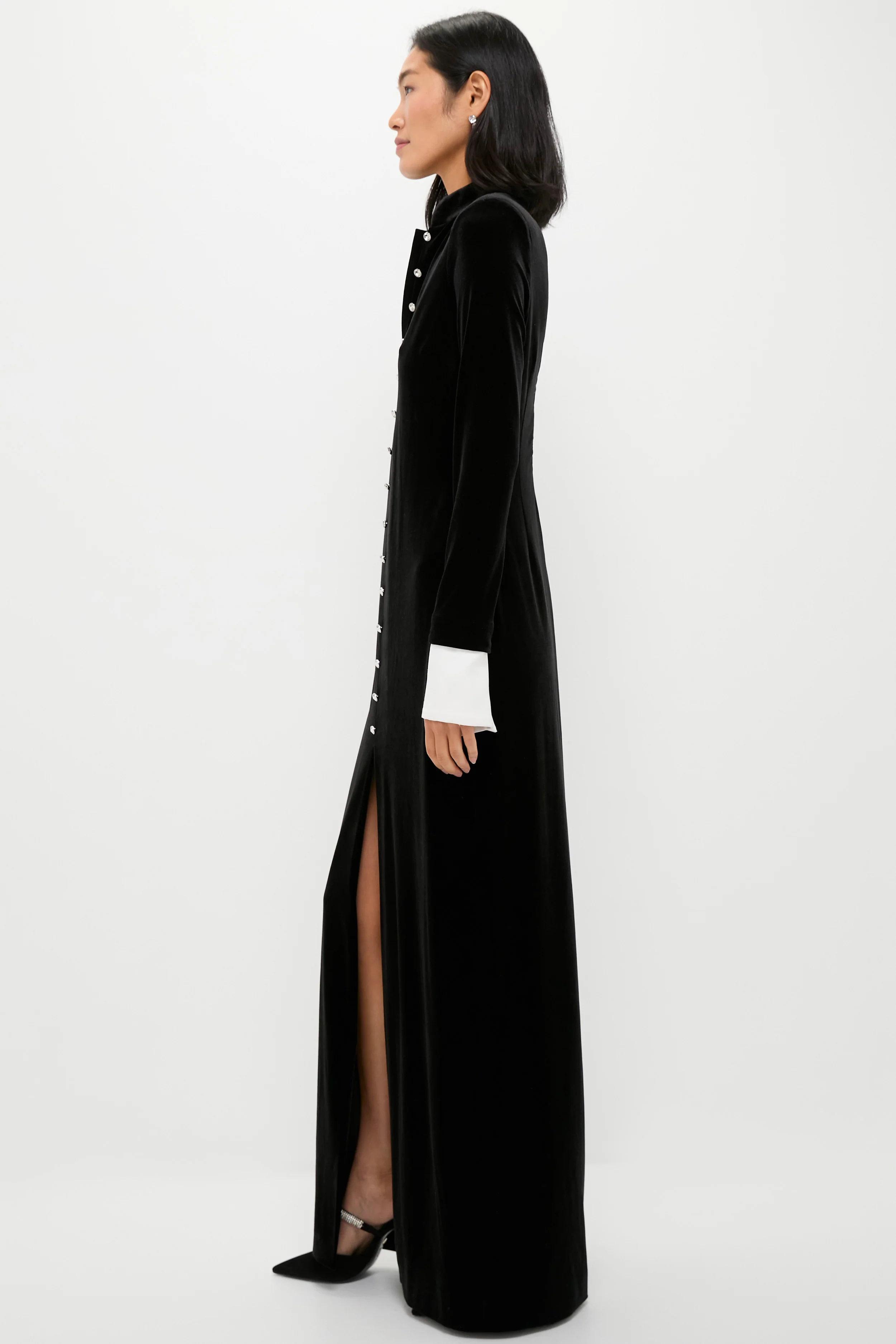 Black Velvet Loretta Dress - Image 3