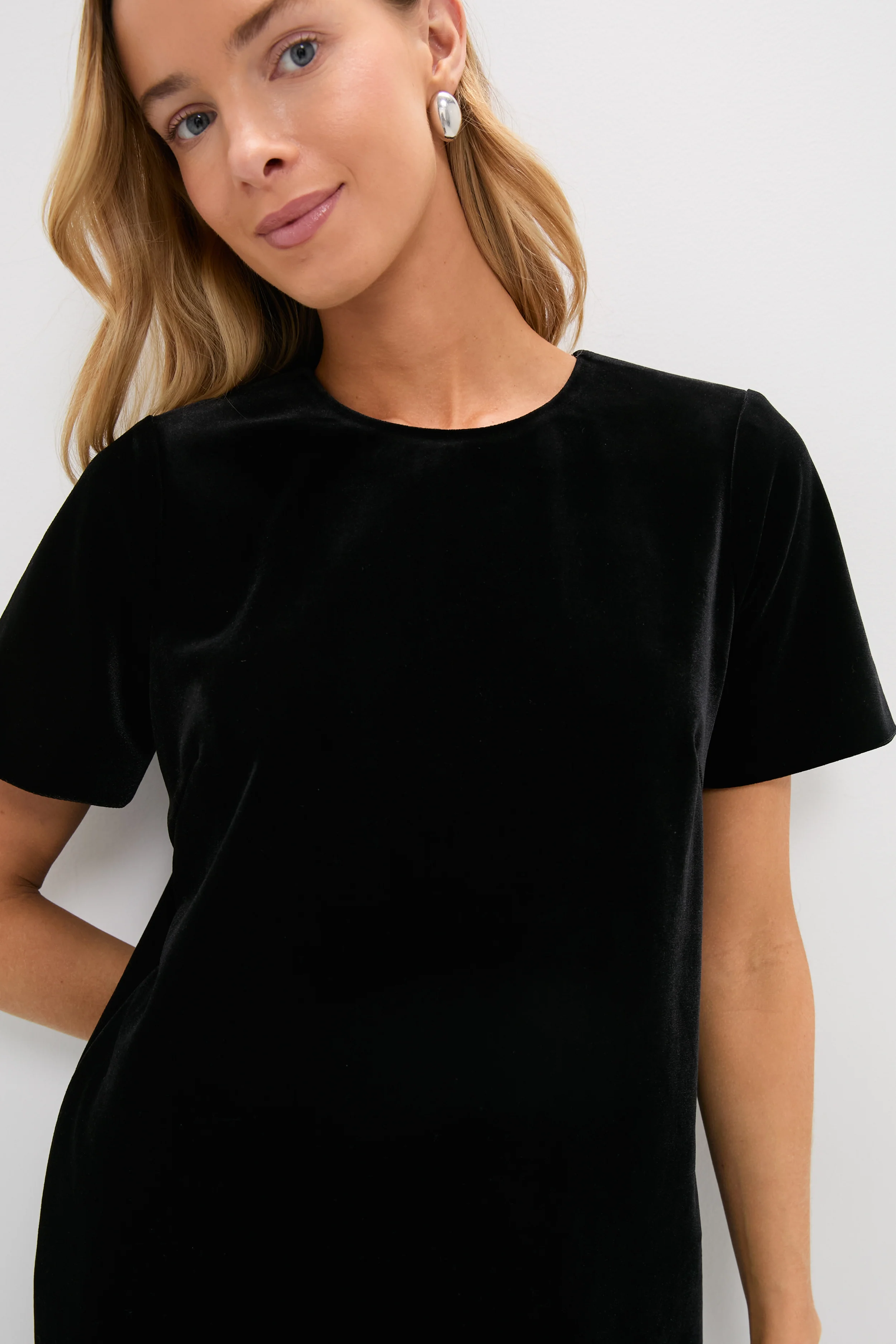 Black Velvet Mae Dress - Image 5