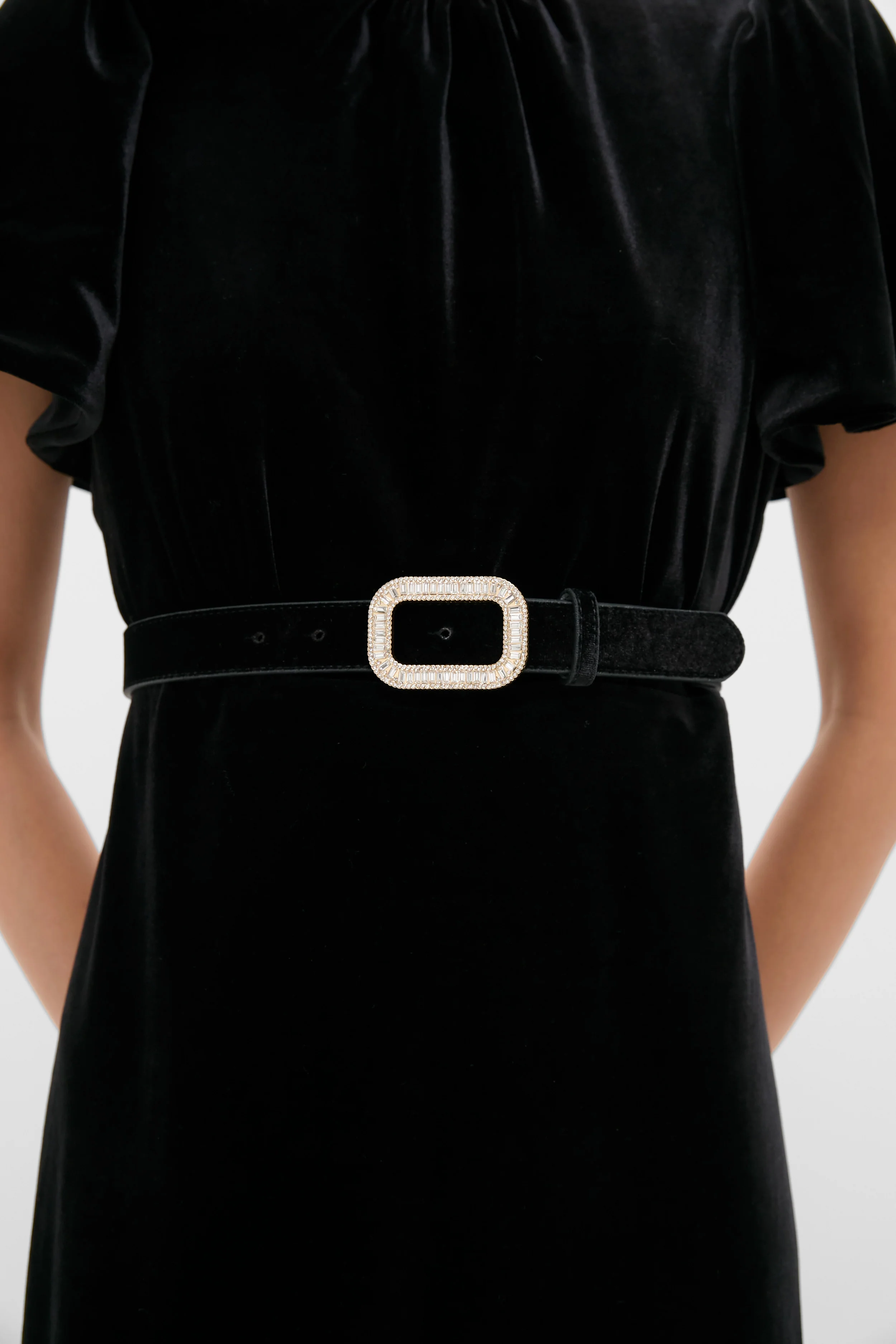 Black Velvet Waist Belt - Image 2