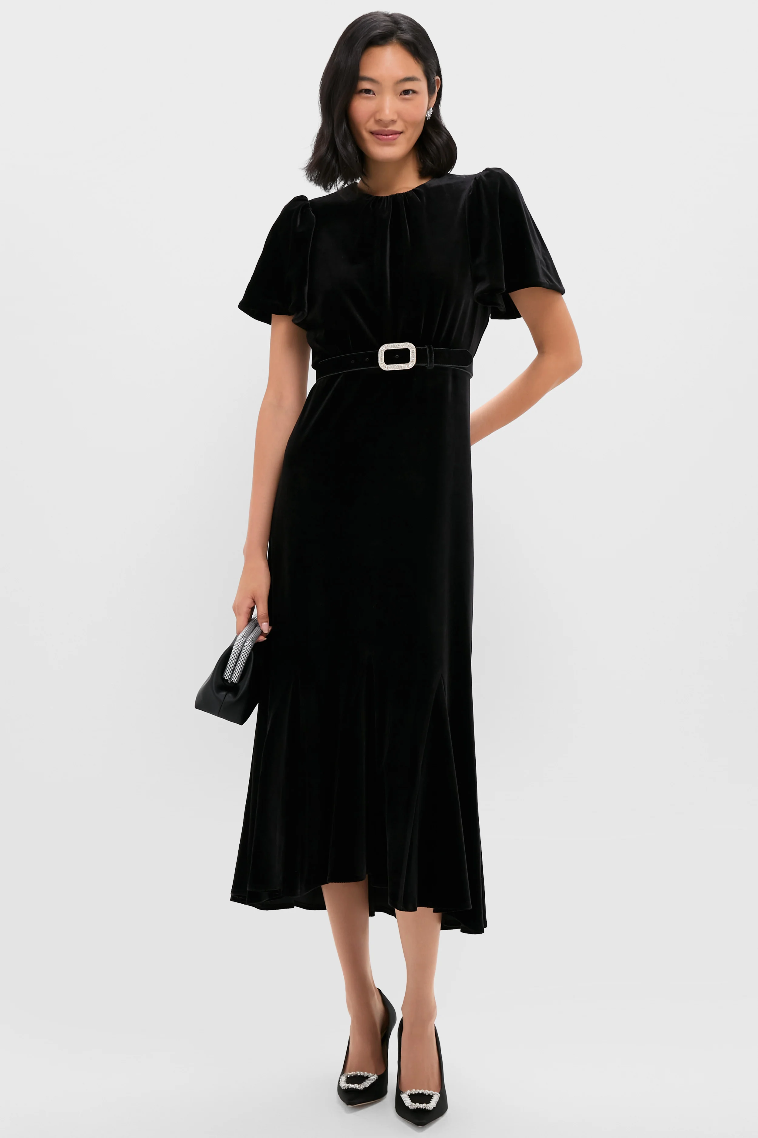 Black Velvet Waist Belt - Image 3