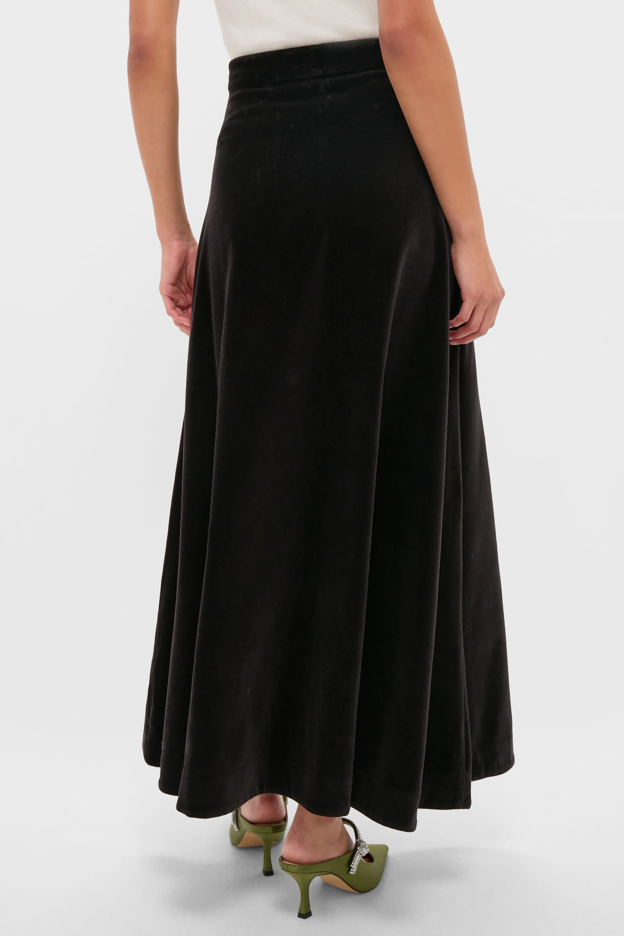 Black Velvet Whitley Skirt - Image 4