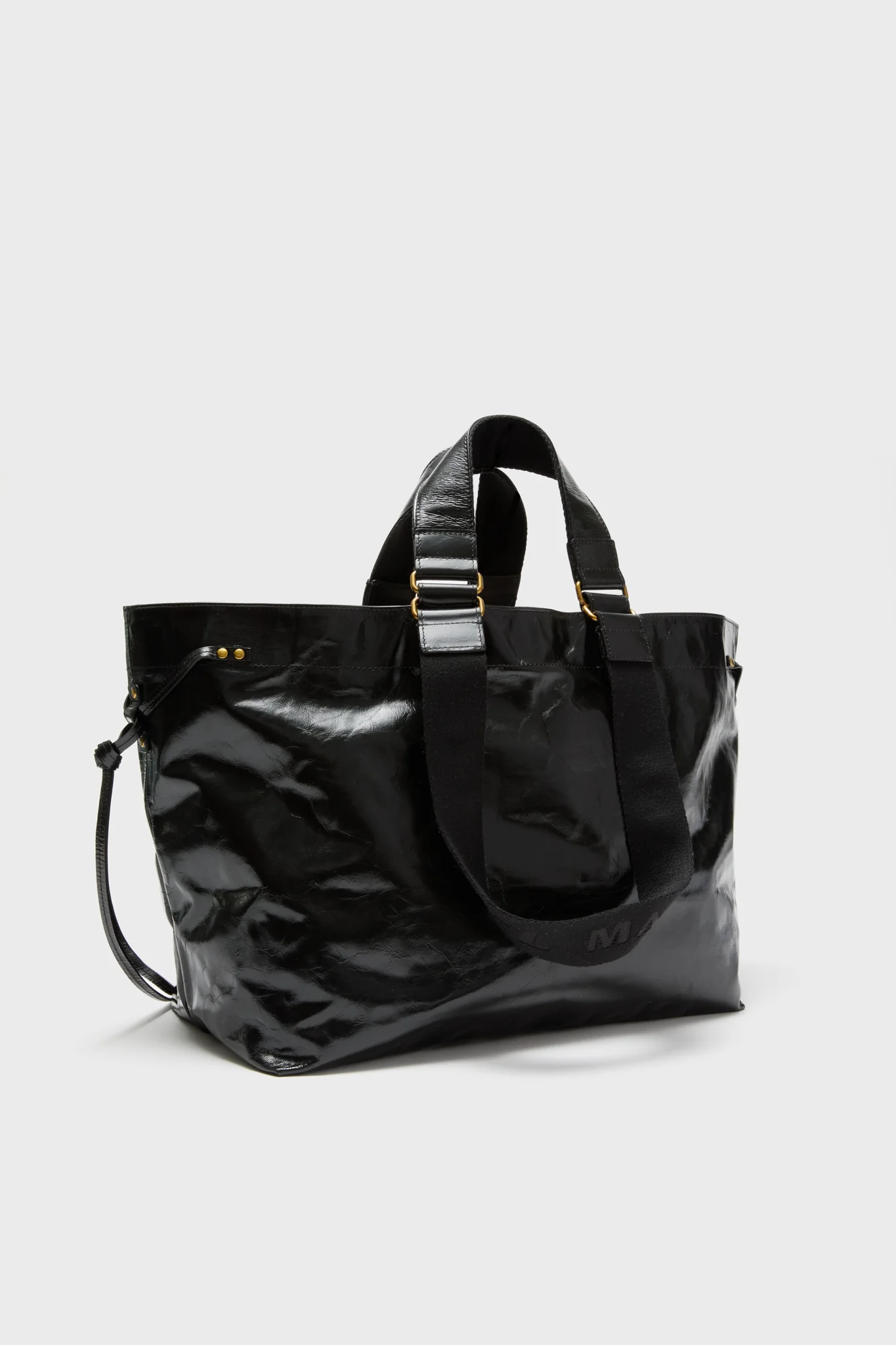 Black Wardy Leather Bag - Image 4