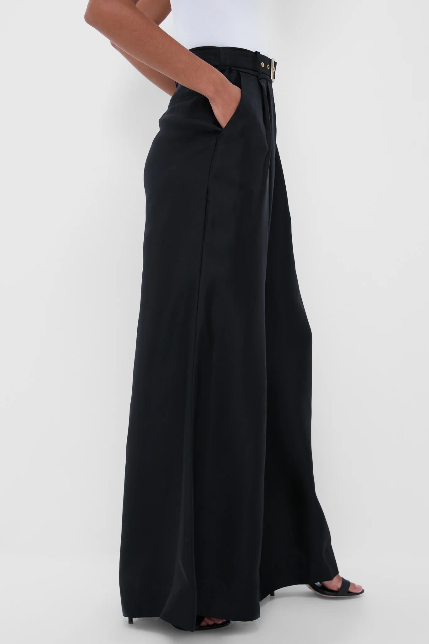 Black Wide Leg Pant - Image 3