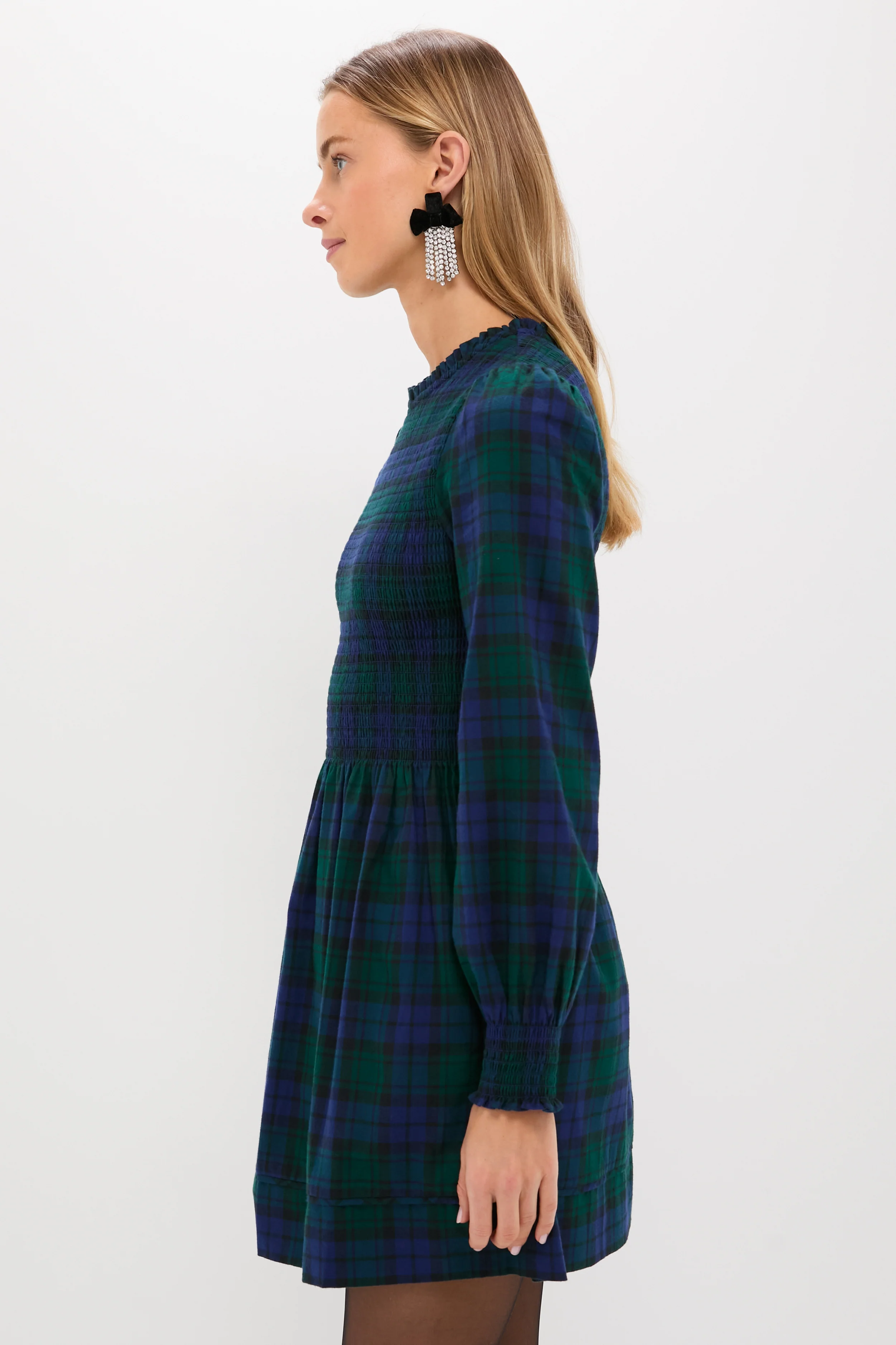 Blackwatch Tartan Lilia Mini Nap Dress - Image 3