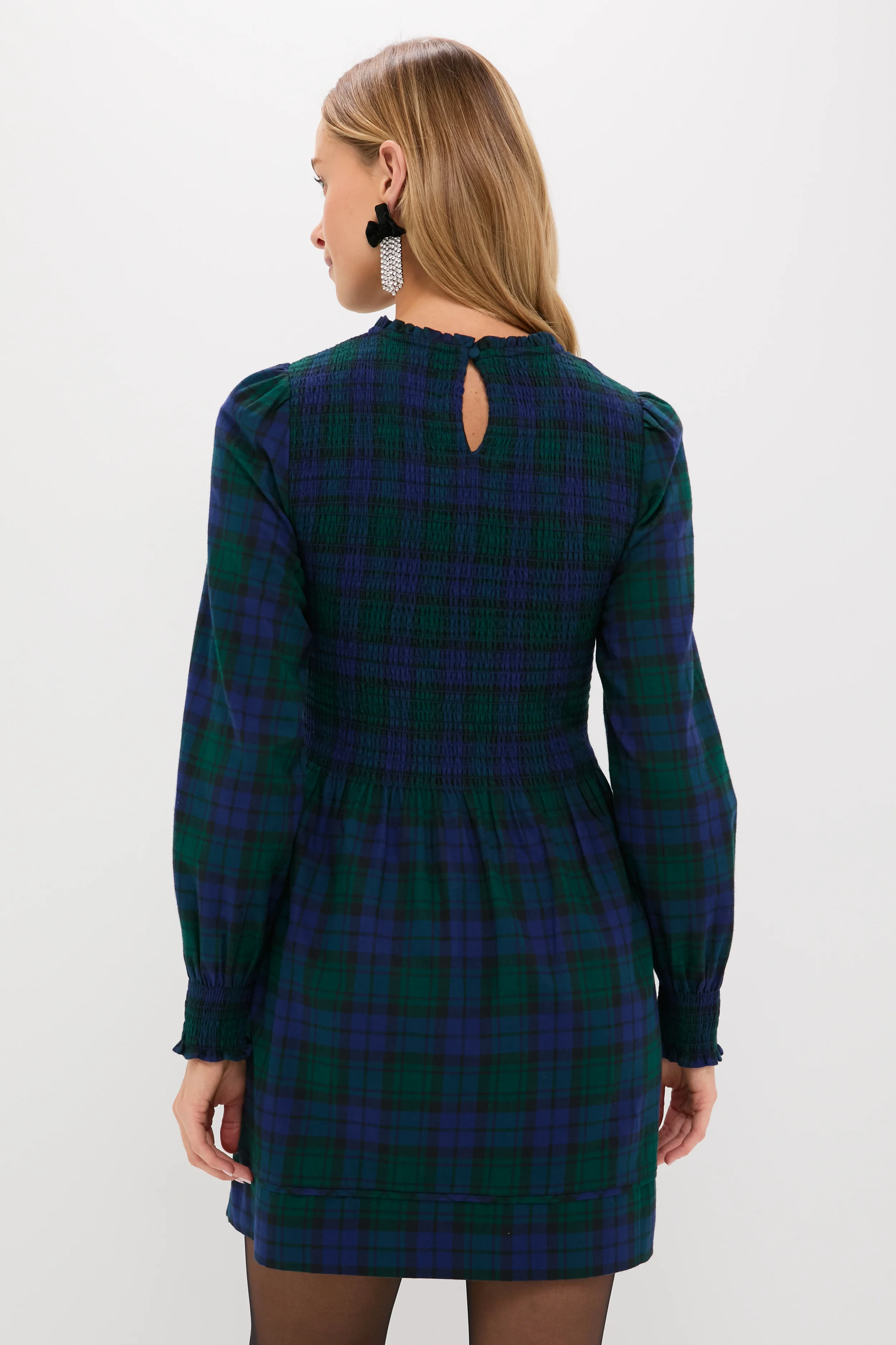 Blackwatch Tartan Lilia Mini Nap Dress - Image 4