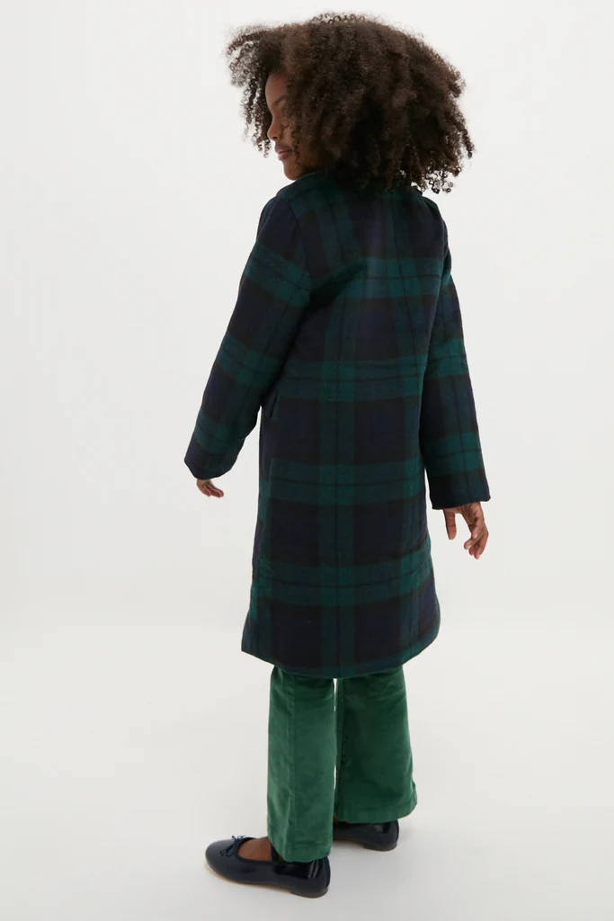 Blackwatch Velvet Trim Coat - Image 5
