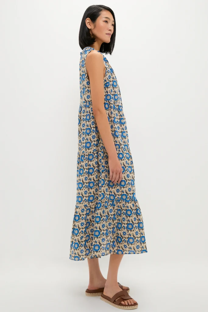 Cobalt Primose Salty Paloma Caftan - Image 4