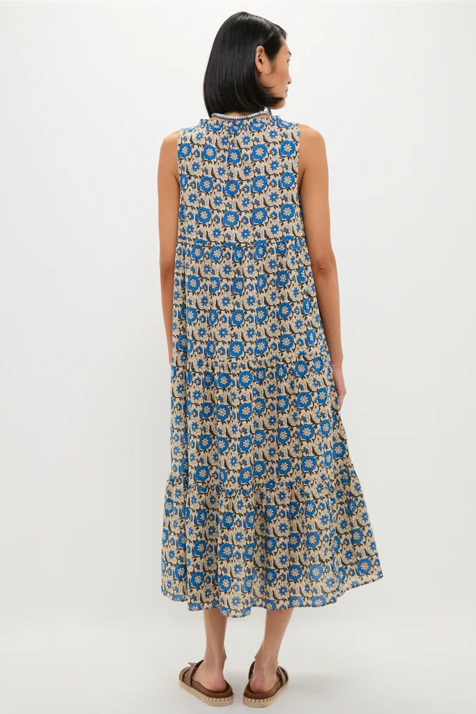 Cobalt Primose Salty Paloma Caftan - Image 5