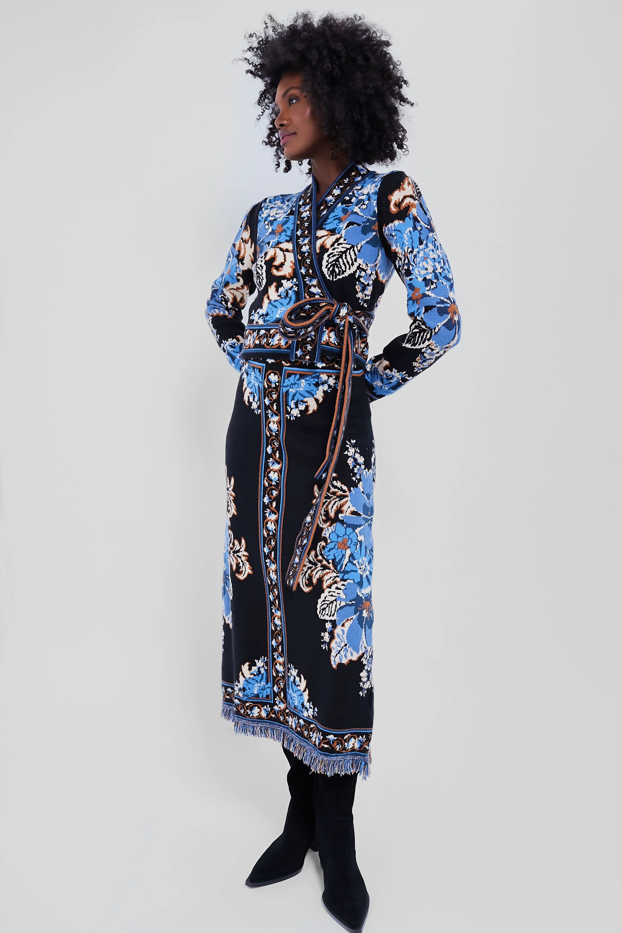 Blossom Tapestry Knit Skirt - Image 5