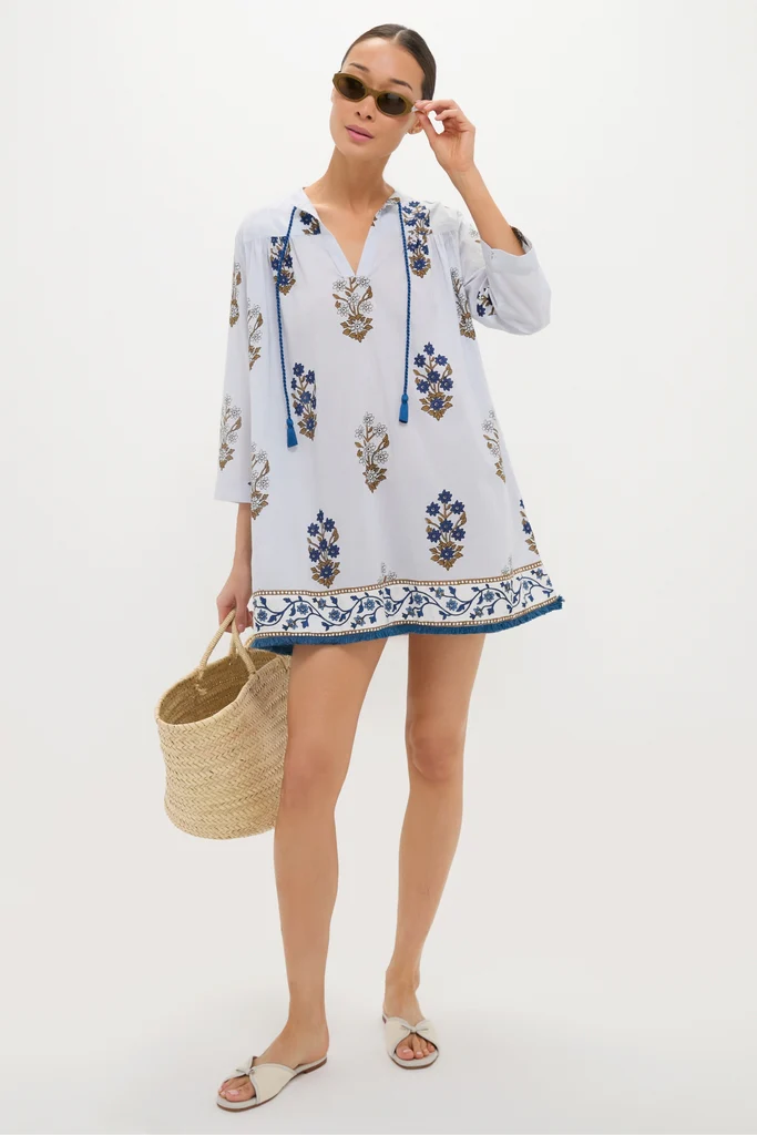 Petal Pop Blockprint Bondi Coverup - Image 2