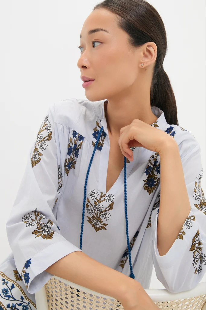Petal Pop Blockprint Bondi Coverup - Image 5