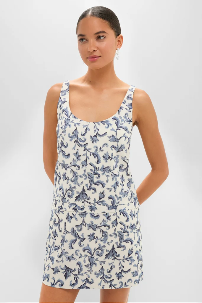 Blue Baroque Rue Shift Mini Dress