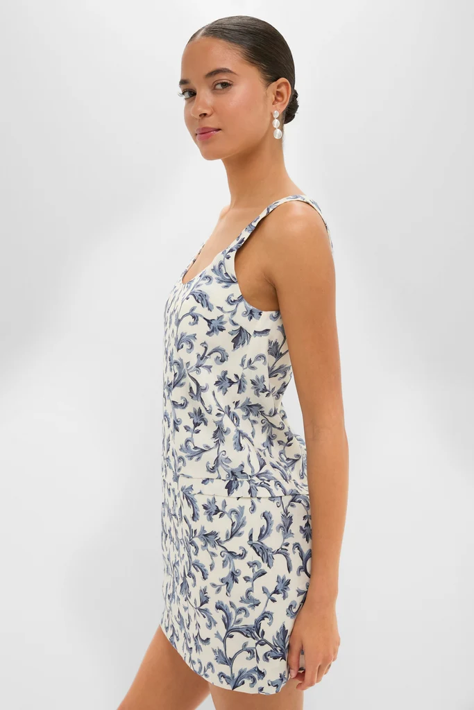 Blue Baroque Rue Shift Mini Dress - Image 3