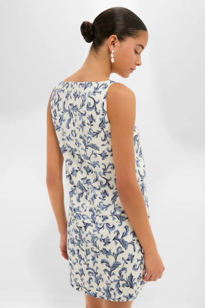 Blue Baroque Rue Shift Mini Dress - Image 4