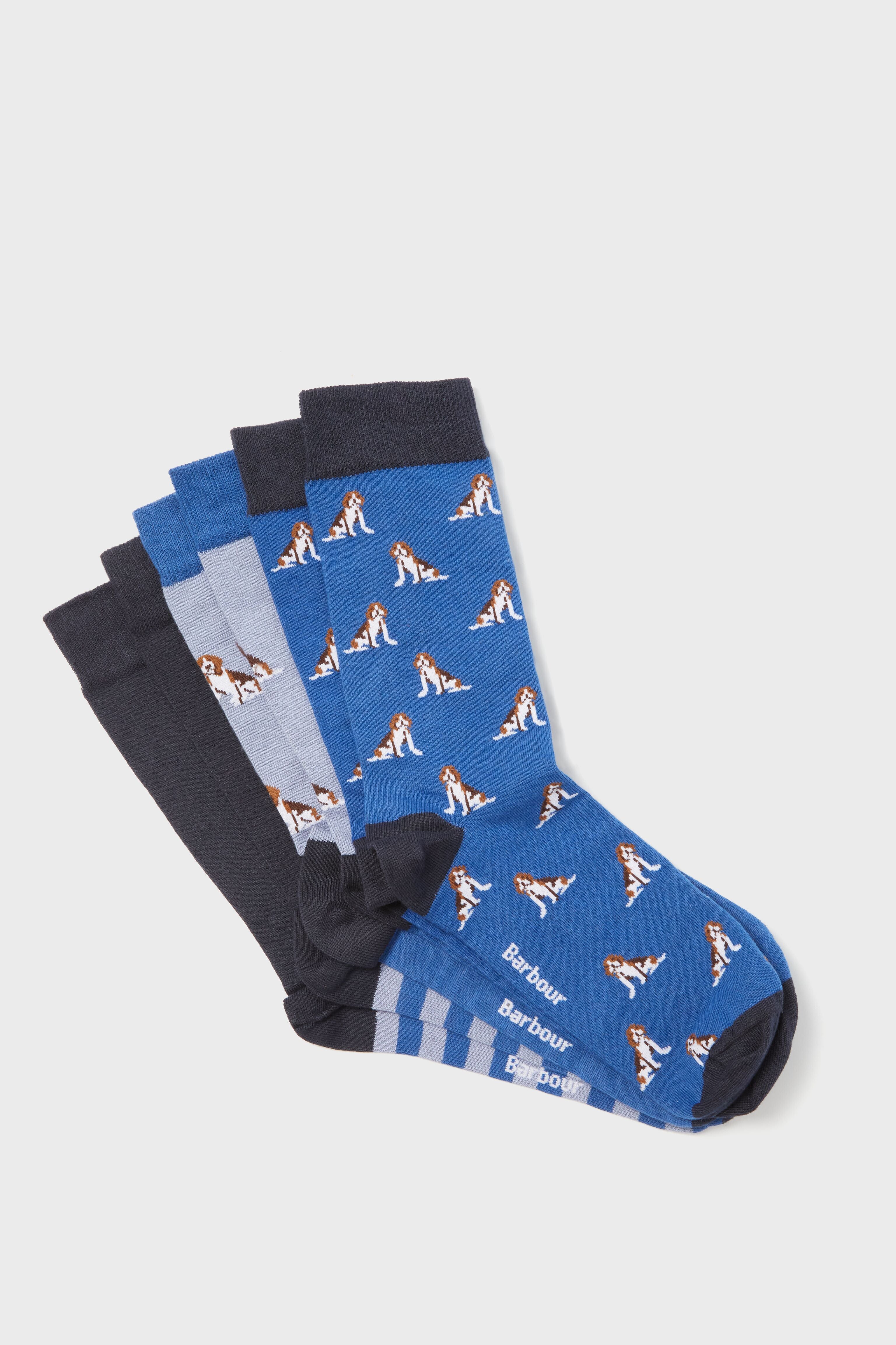 Blue Beagle Dog Sock Set - Image 2