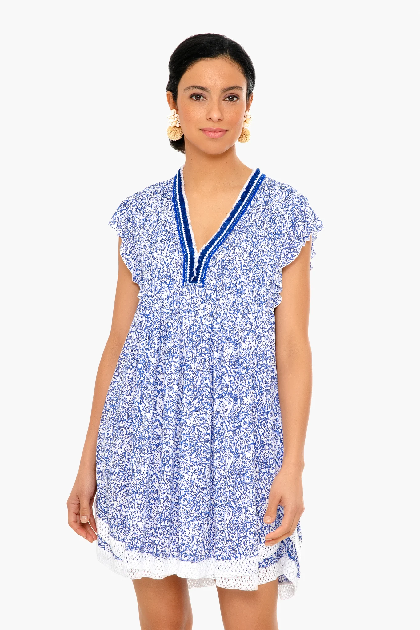 Blue Canary Sasha Trimmed Mini Dress - Image 2