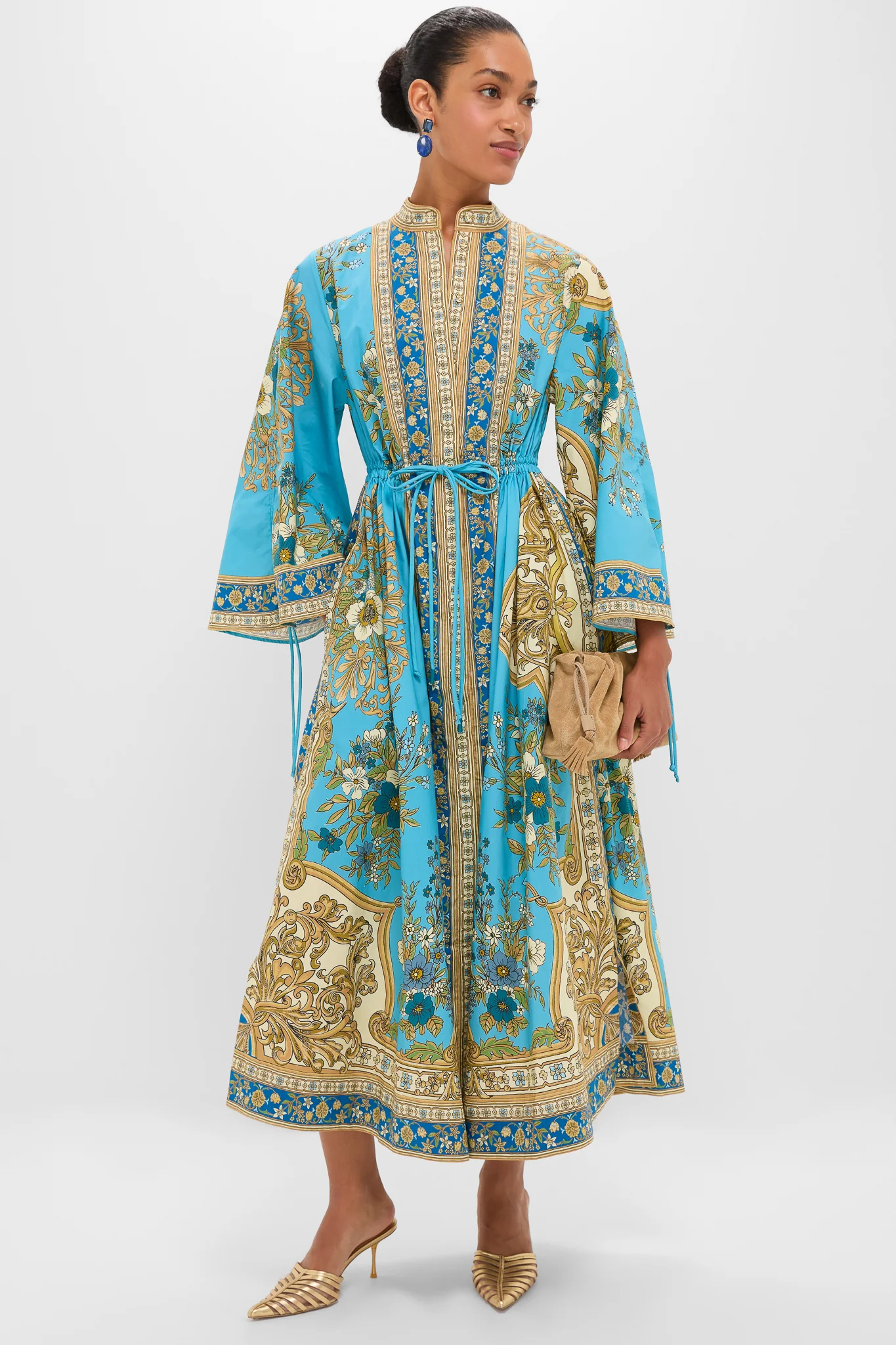 Blue Cassie Pool Midi Dress - Image 2