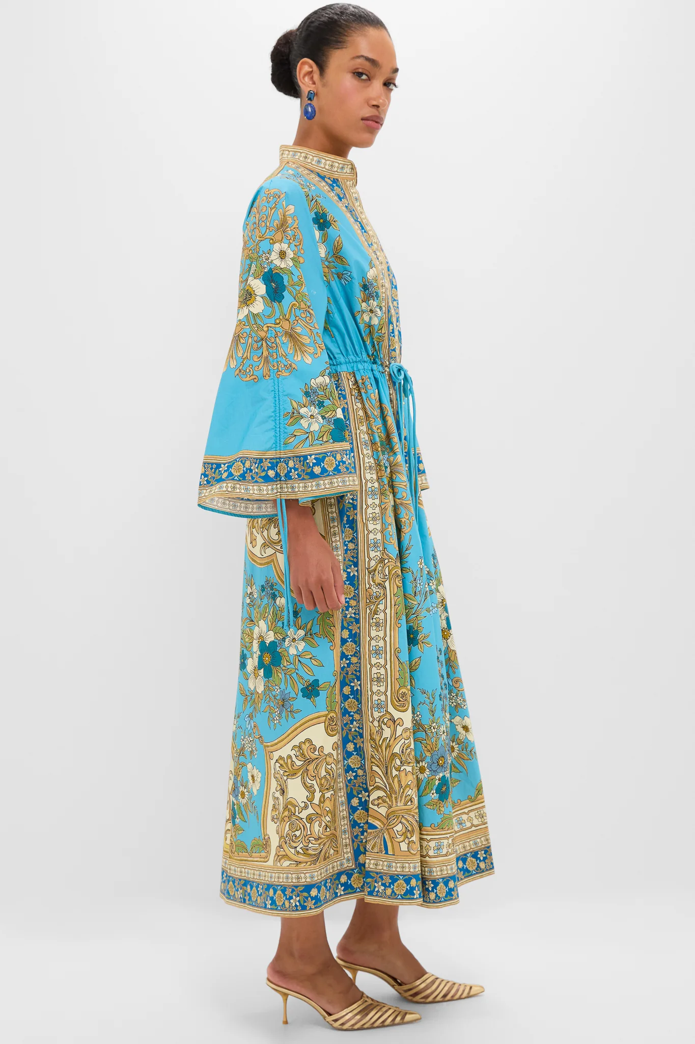 Blue Cassie Pool Midi Dress - Image 3