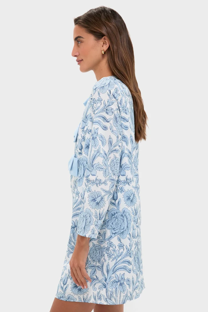 Blue Chintz Clarice Bows Dress - Image 3