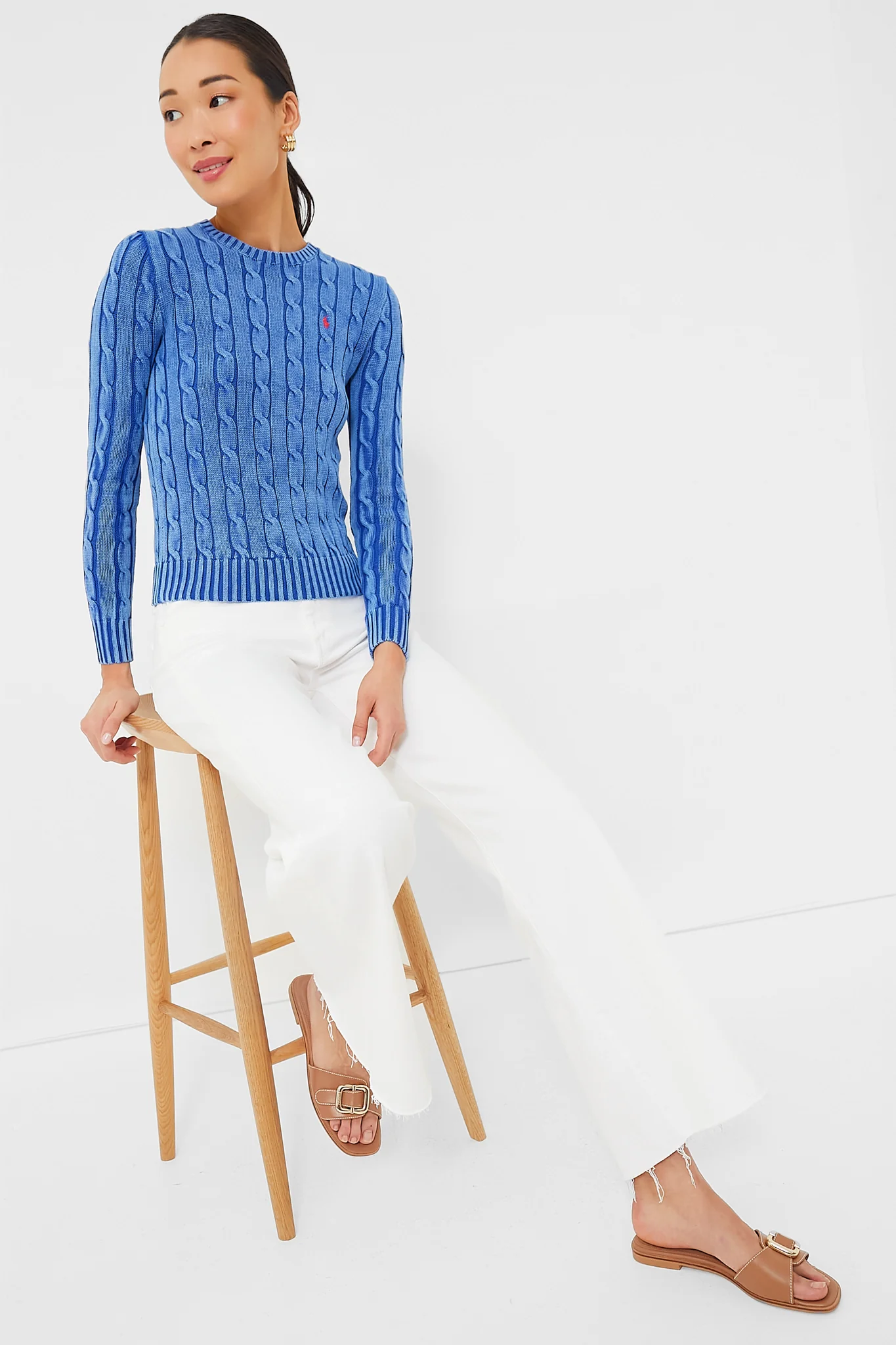 Blue Cotton Juliana Longsleeve Sweater - Image 2
