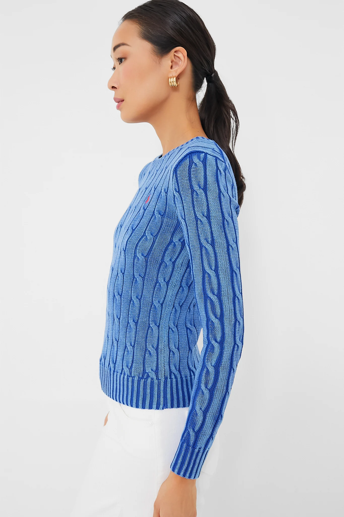 Blue Cotton Juliana Longsleeve Sweater - Image 3