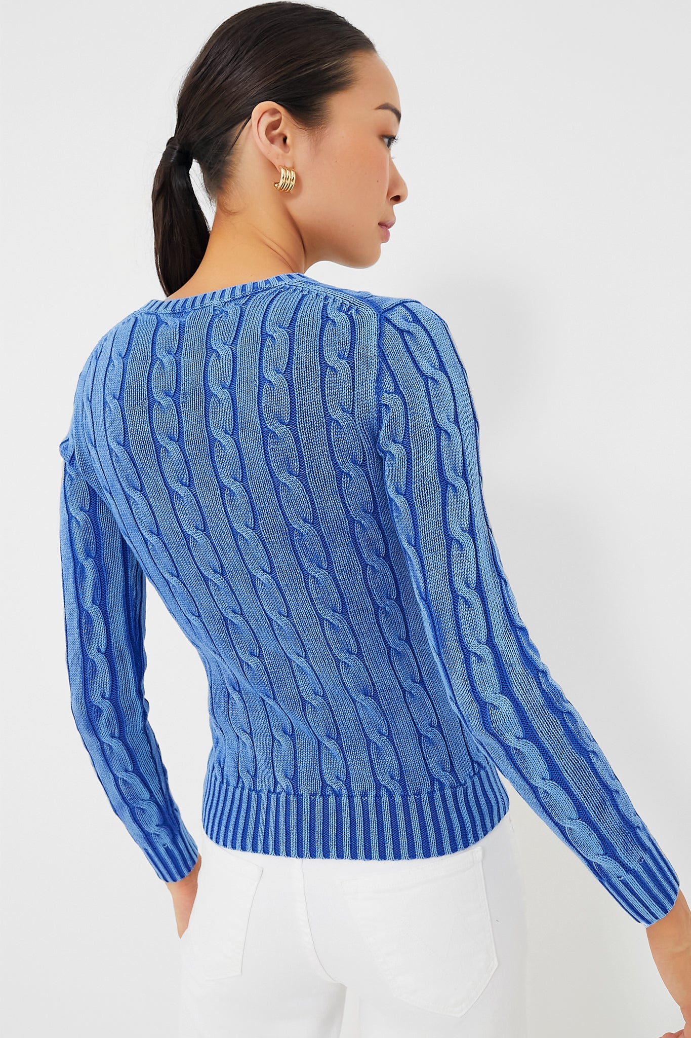 Blue Cotton Juliana Longsleeve Sweater - Image 4