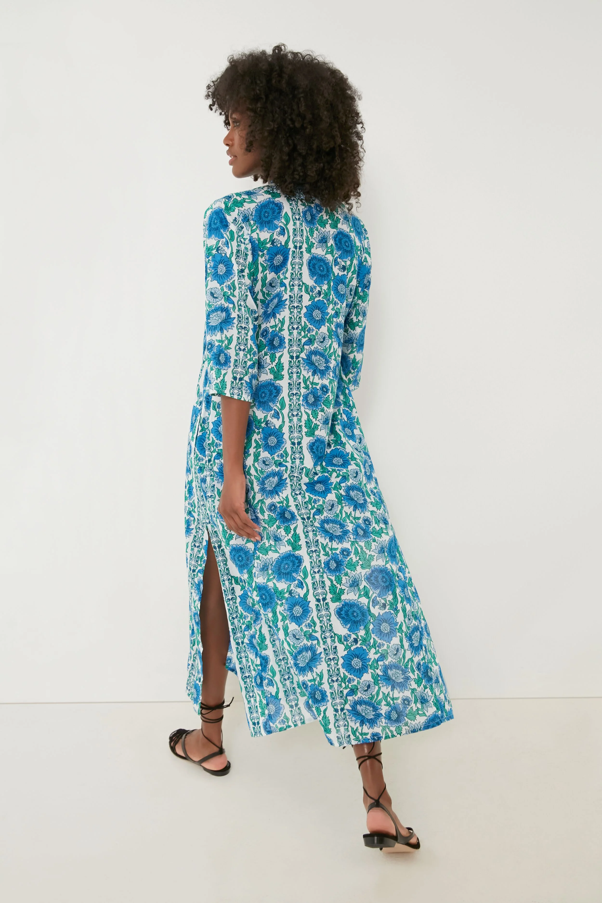 Blue Dijon Classic Long Kurta - Image 4